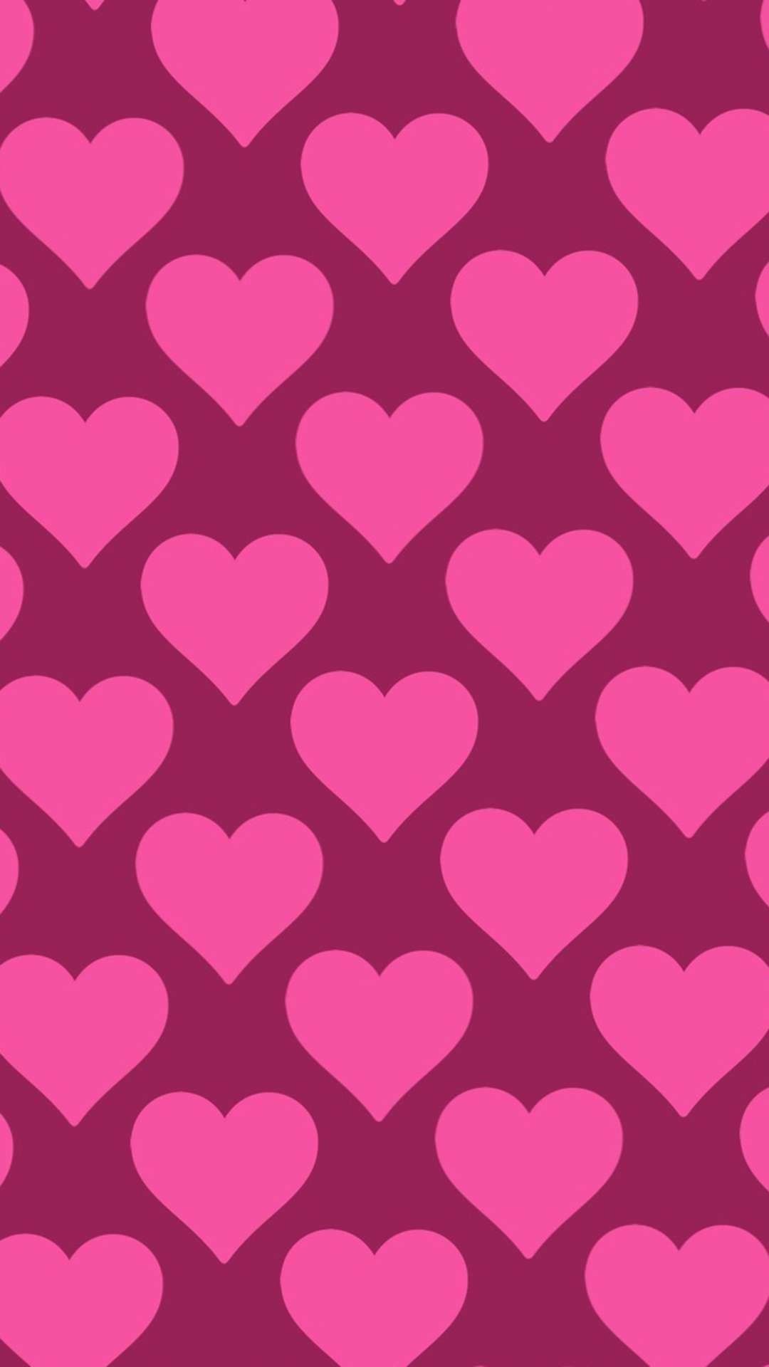 Cute Pink Heart Wallpaper