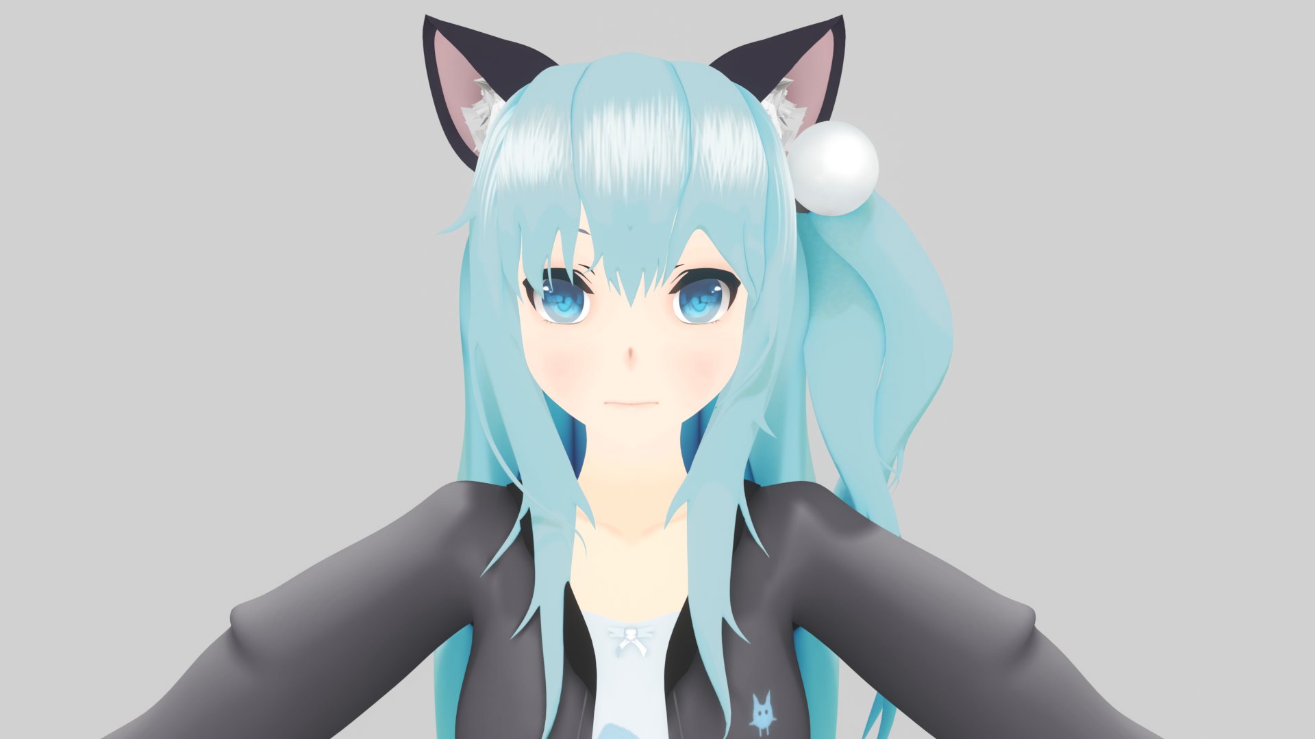 Danfi Shizuku. Miku edit. Clothes, hair and all textures from scratch