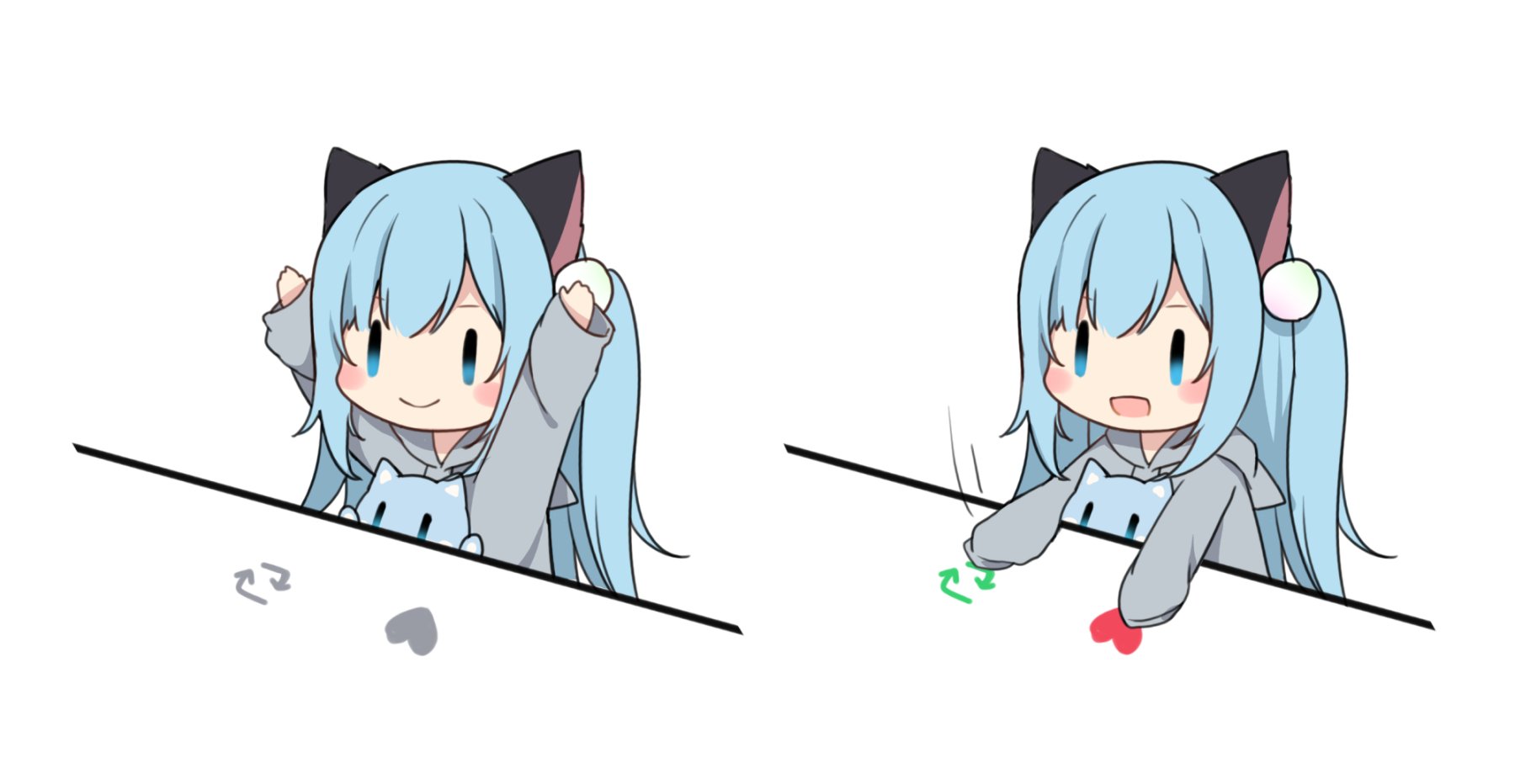 Amashiro Natsuki Cat Girl Anime Wallpaper:1800x932