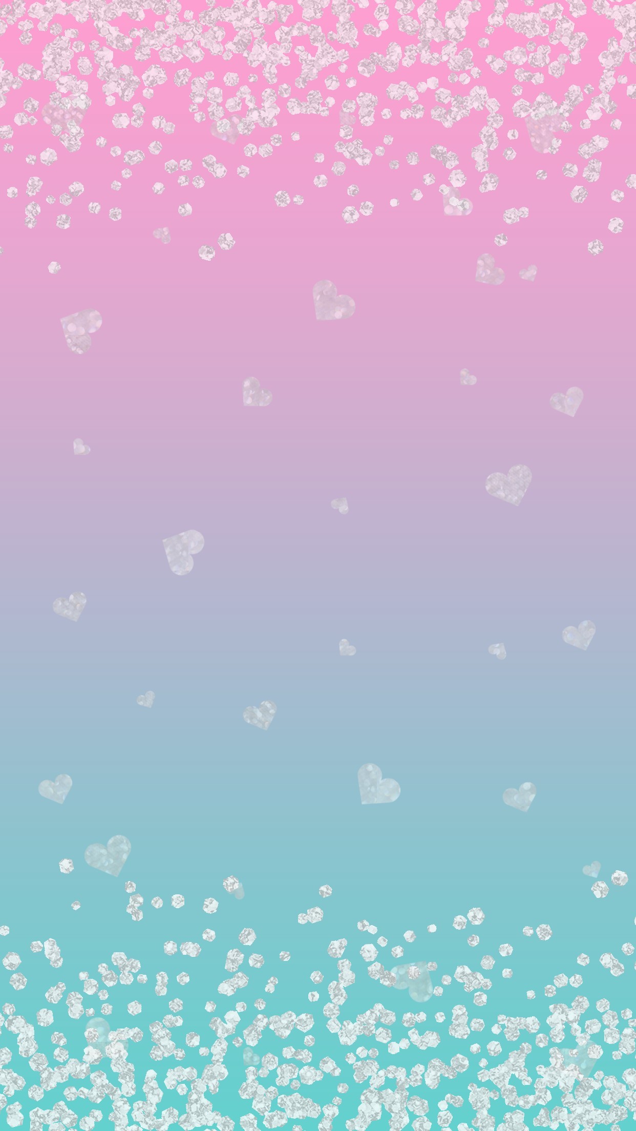 blue and pink sparkle wallpaper