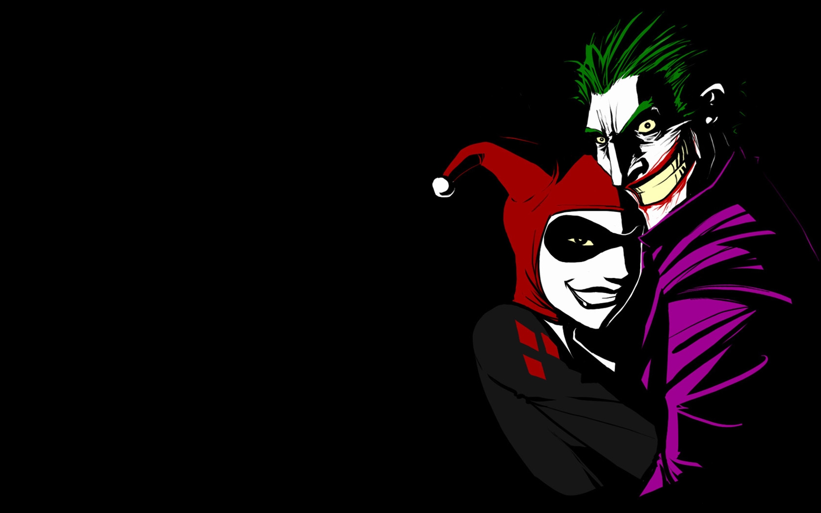 dc comics the joker harley quinn 1680x1050 wallpaper High Quality Wallpaper, High Definition Wallpaper