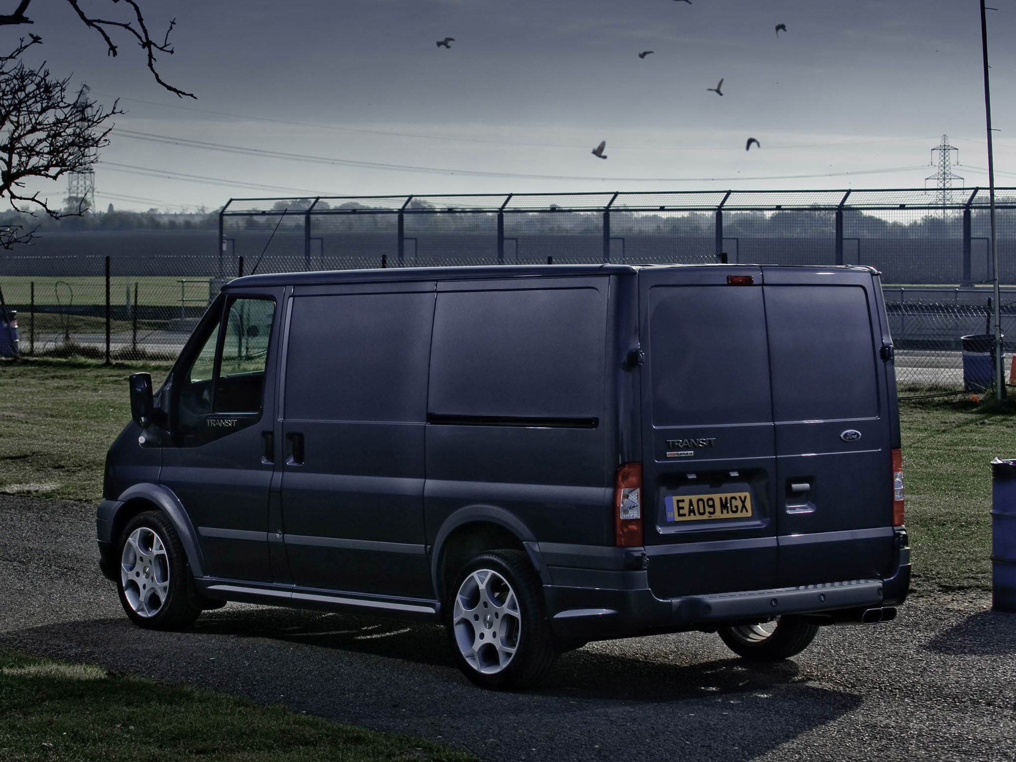 Wallpaper, Mercedes Benz, Ford, Van, 2012, netcarshow, netcar, car image, car photo, Transit SportVan silver grey UK version, land vehicle, automobile make, luxury vehicle, bumper, commercial vehicle, light commercial vehicle, ford