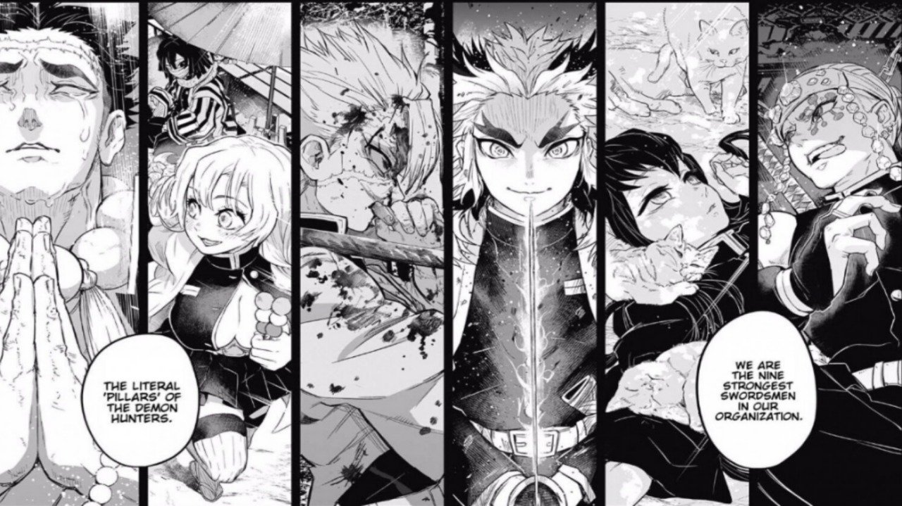 Demon Slayer Manga Panels Wallpaper