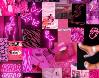 Pink Collage Neon Wallpapers - Wallpaper Cave
