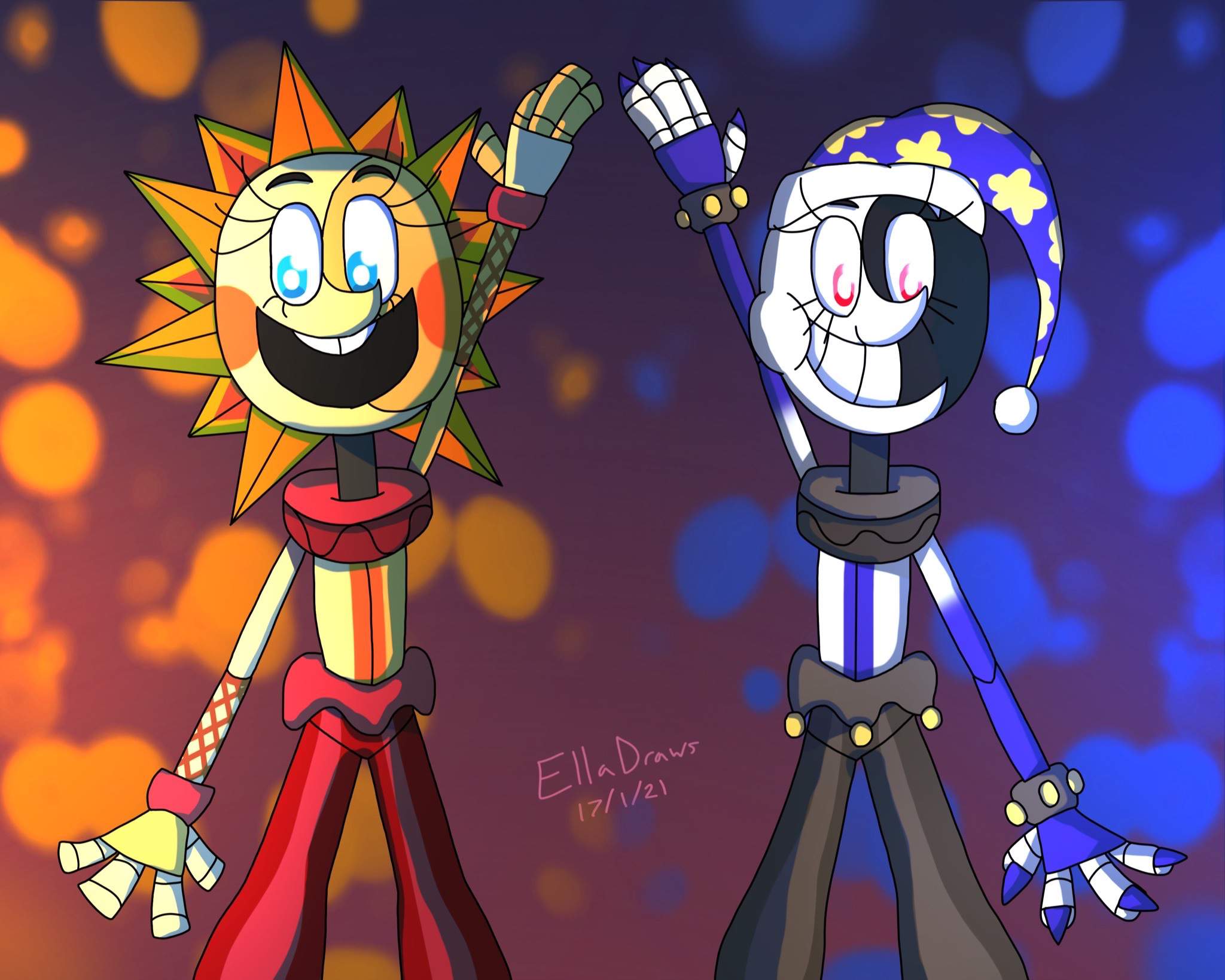 Sun And Moon FNAF Wallpapers - Wallpaper Cave