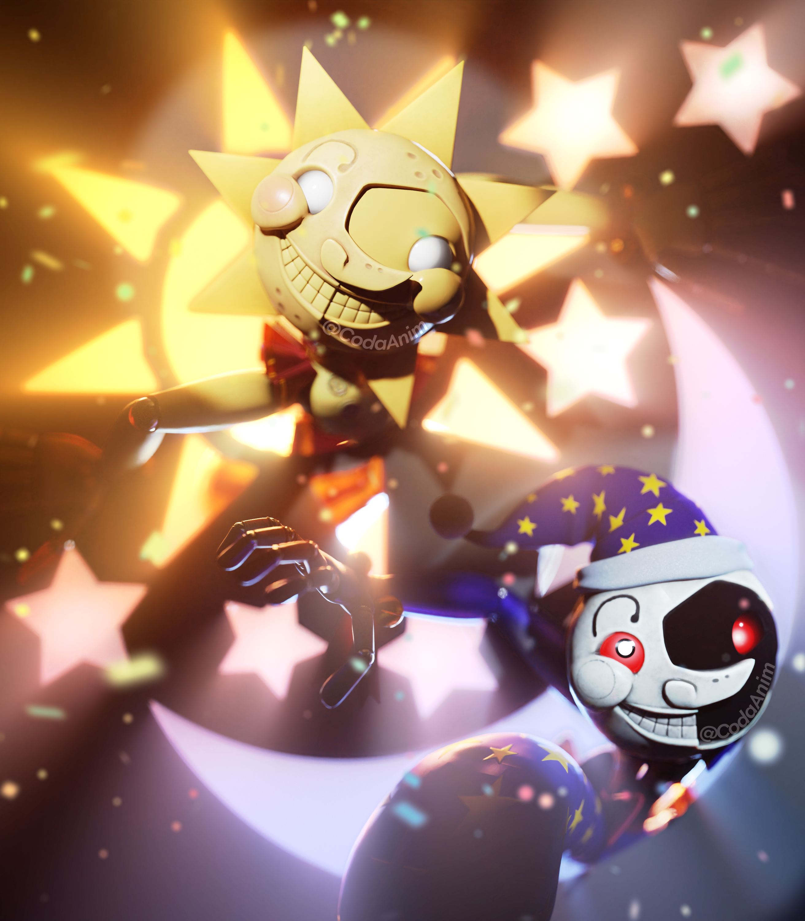 When the Sun rises, the Moon drops (Models commissioned from CoolioArt!)
