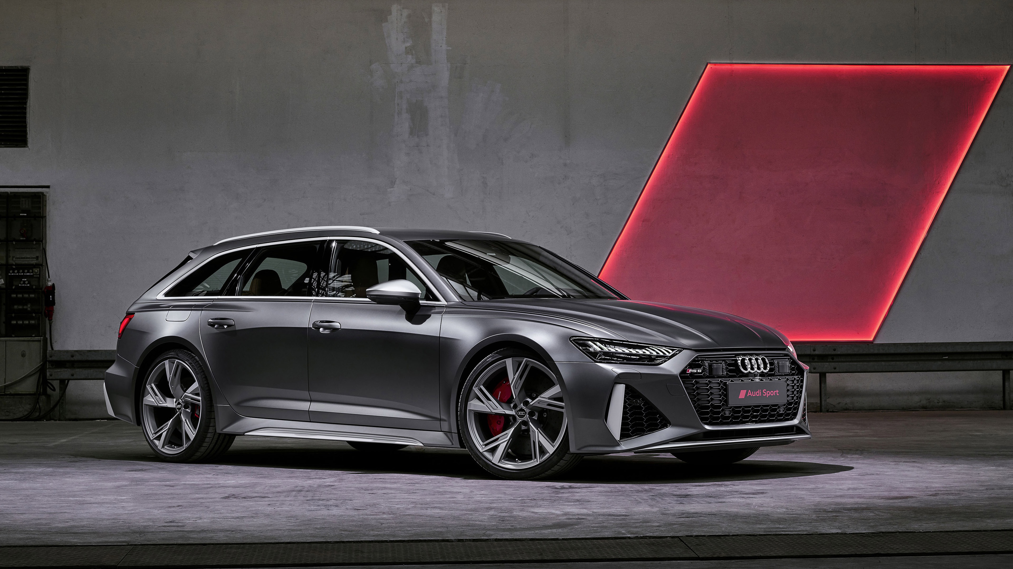 Audi RS 6 Avant Wallpaper 4K, Audi Sport, 2020, Black Dark
