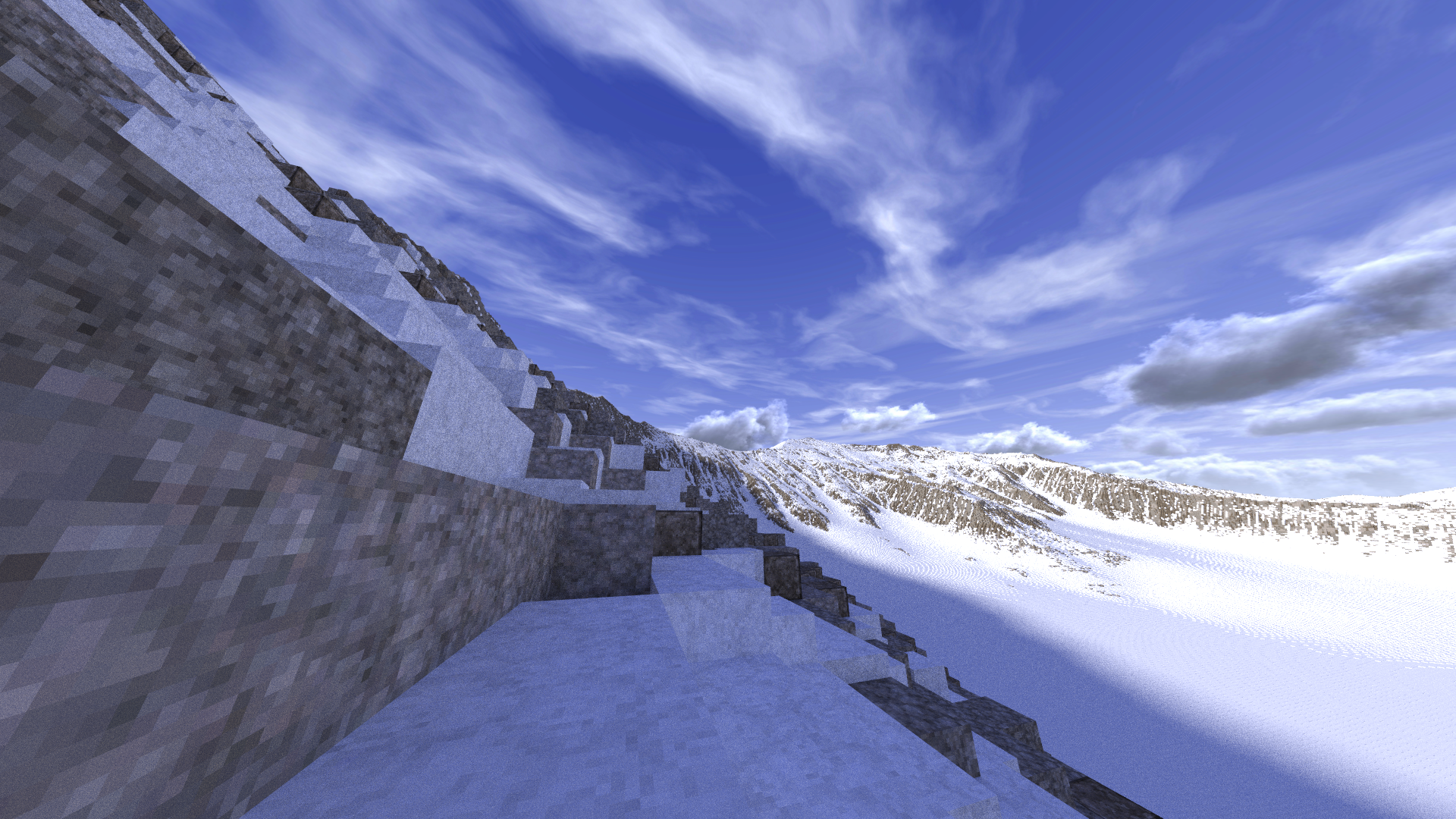 Snow Mount Everest Minecraft PC Gaming Nature Tibet Wallpaper:1920x1080