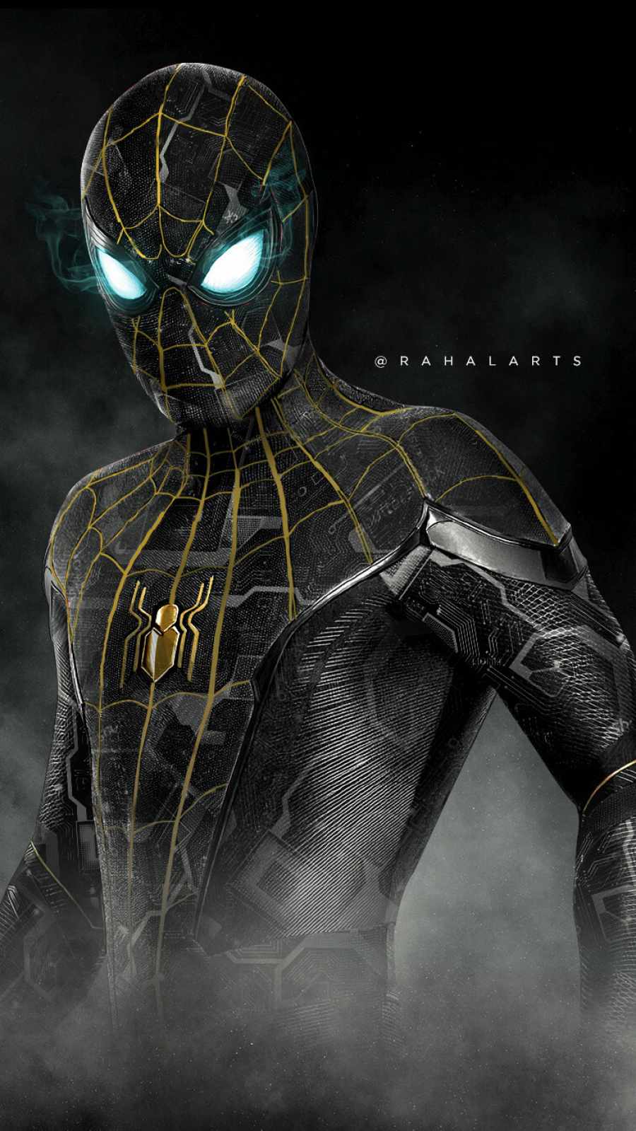 Spiderman Black And Gold Suit IPhone Wallpaper Wallpaper, iPhone Wallpaper