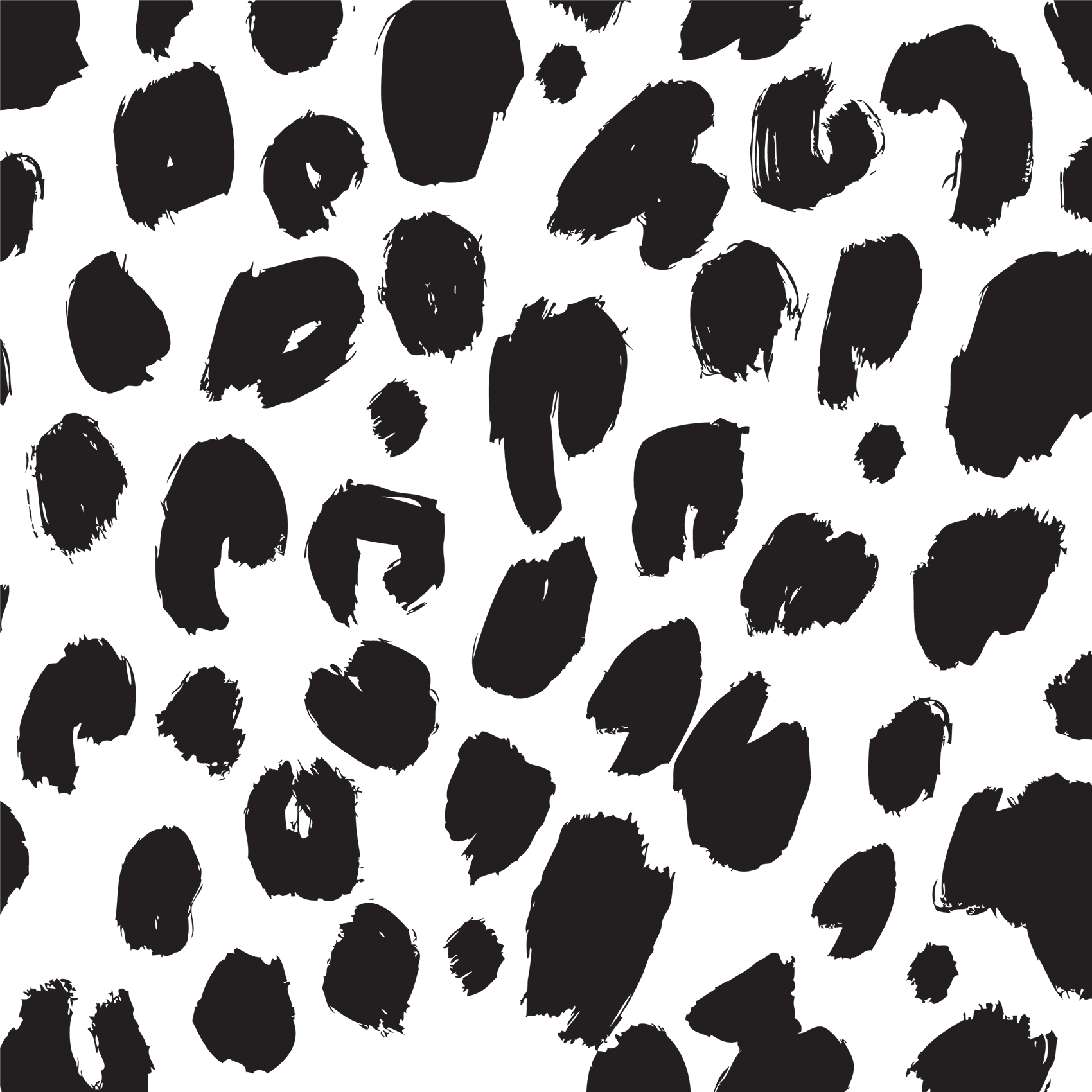 Black & White Leopard Print Peel & Stick Wallpaper