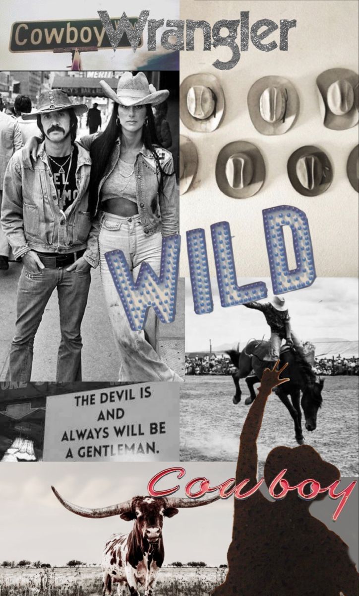 Vintage Cowboy Asthetic. Funky art, Asthetic, Vintage grunge