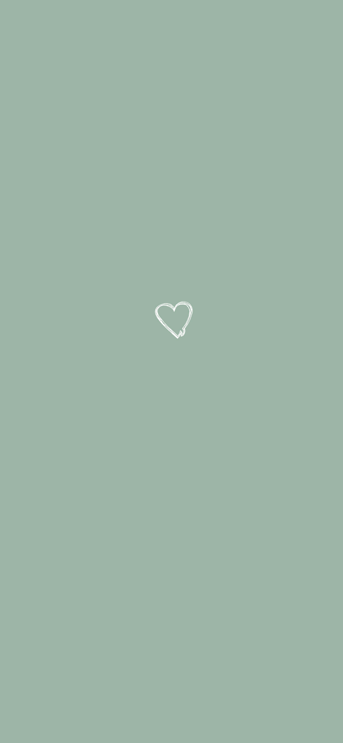 Sage Green Aesthetic Wallpaper, Heart Wallpaper