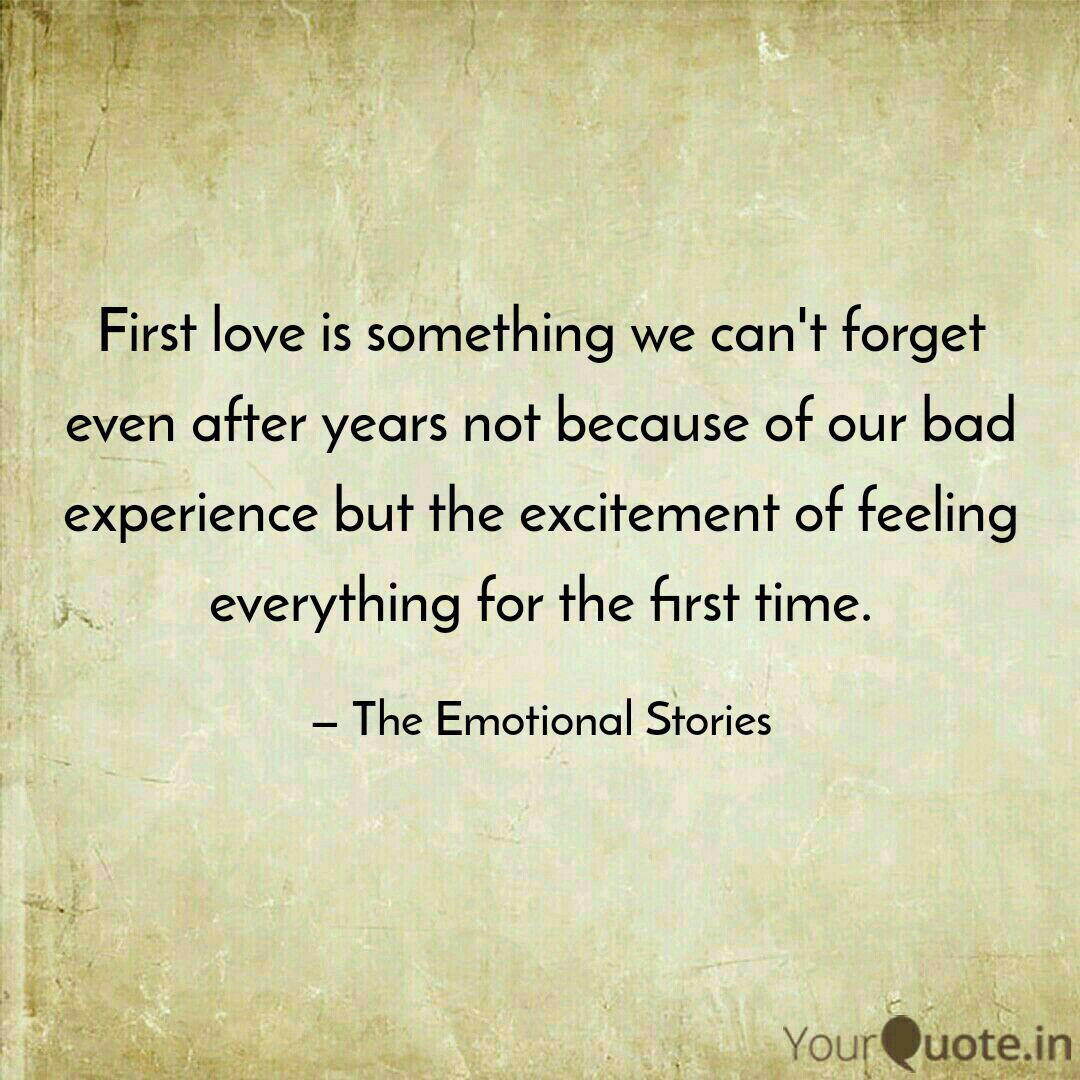 First Love Emotional Quotes
