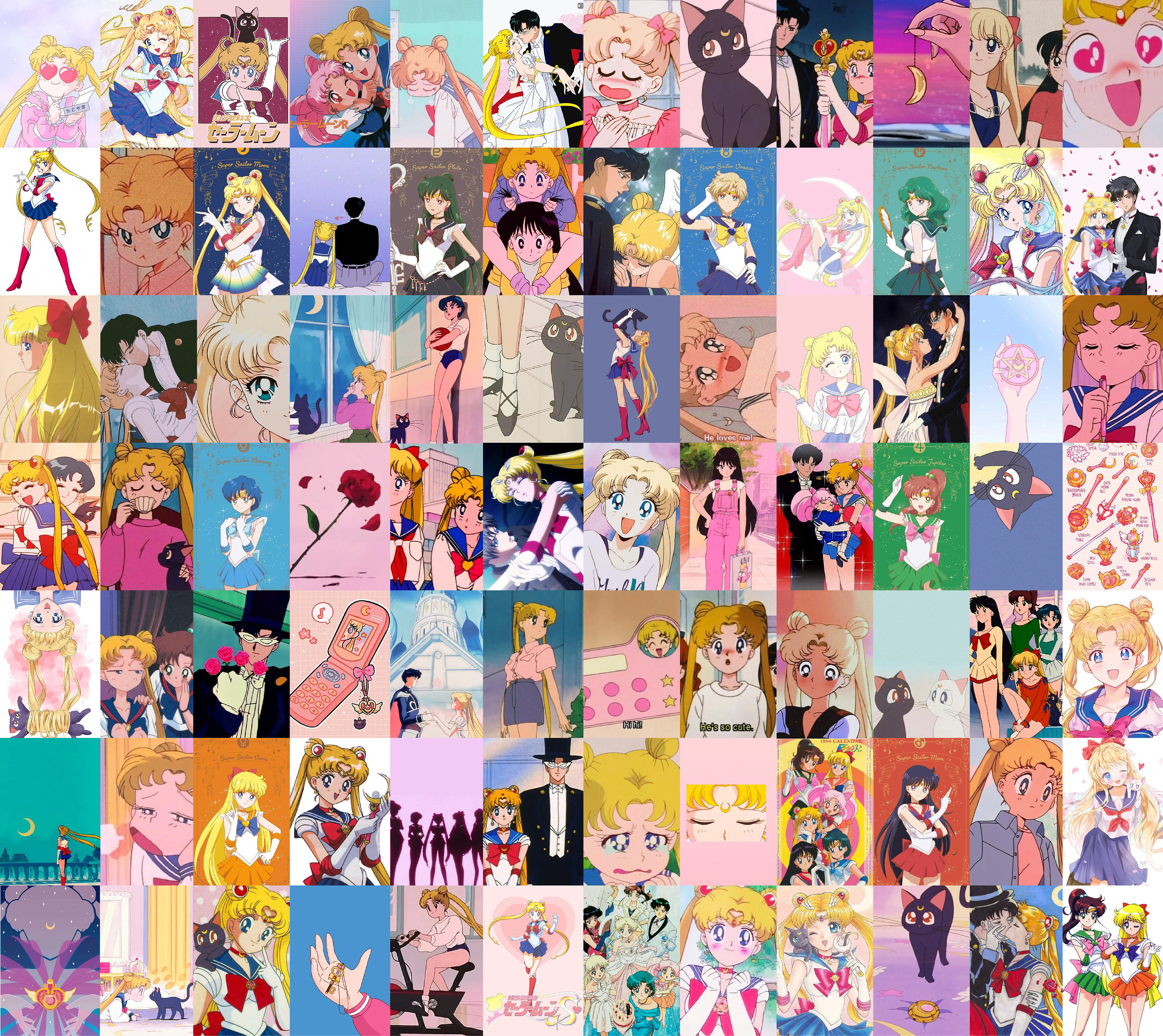 PCS Anime Aesthetic Wall Collage Kit Cute Sailor Moon