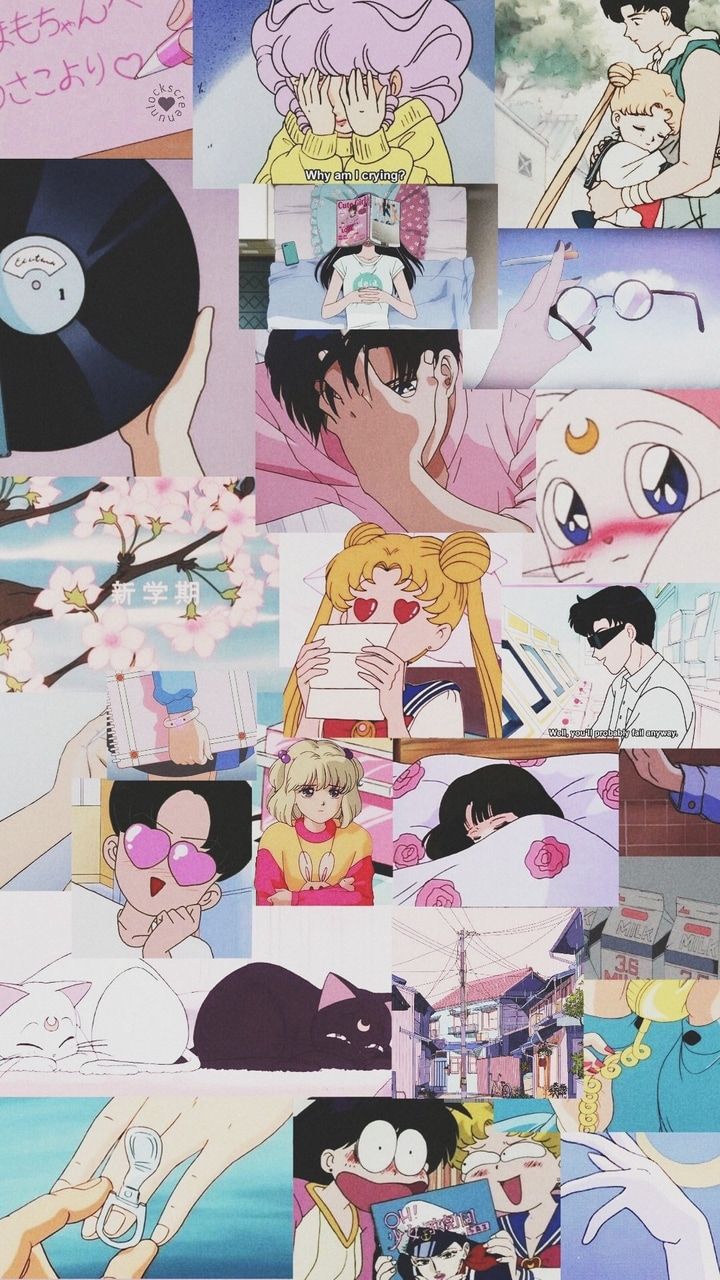 Collage/ Wallpaper. Anime Wallpaper. Sailor moon wallpaper, Sailor moon funny, Sailor moon fan art