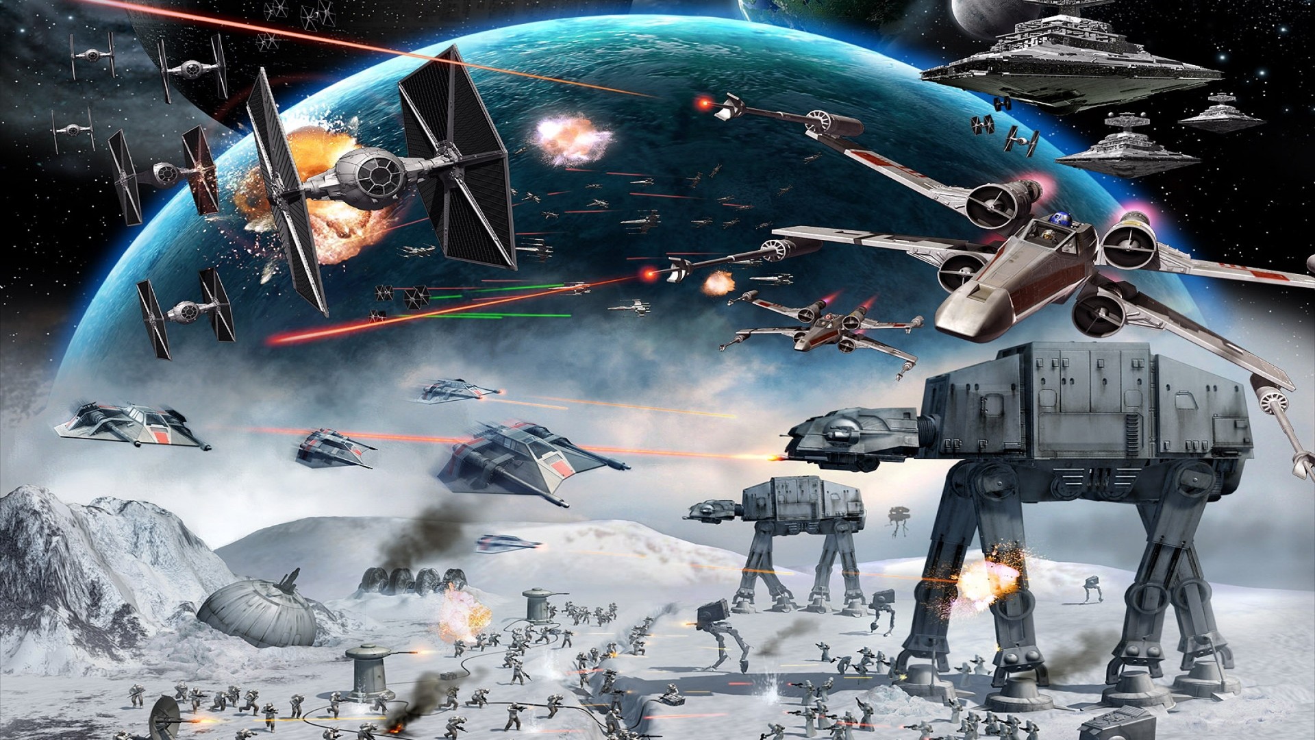 Star Wars War Between The Two Empires Universe Space Starfleet Ships, Wallpaper13.com