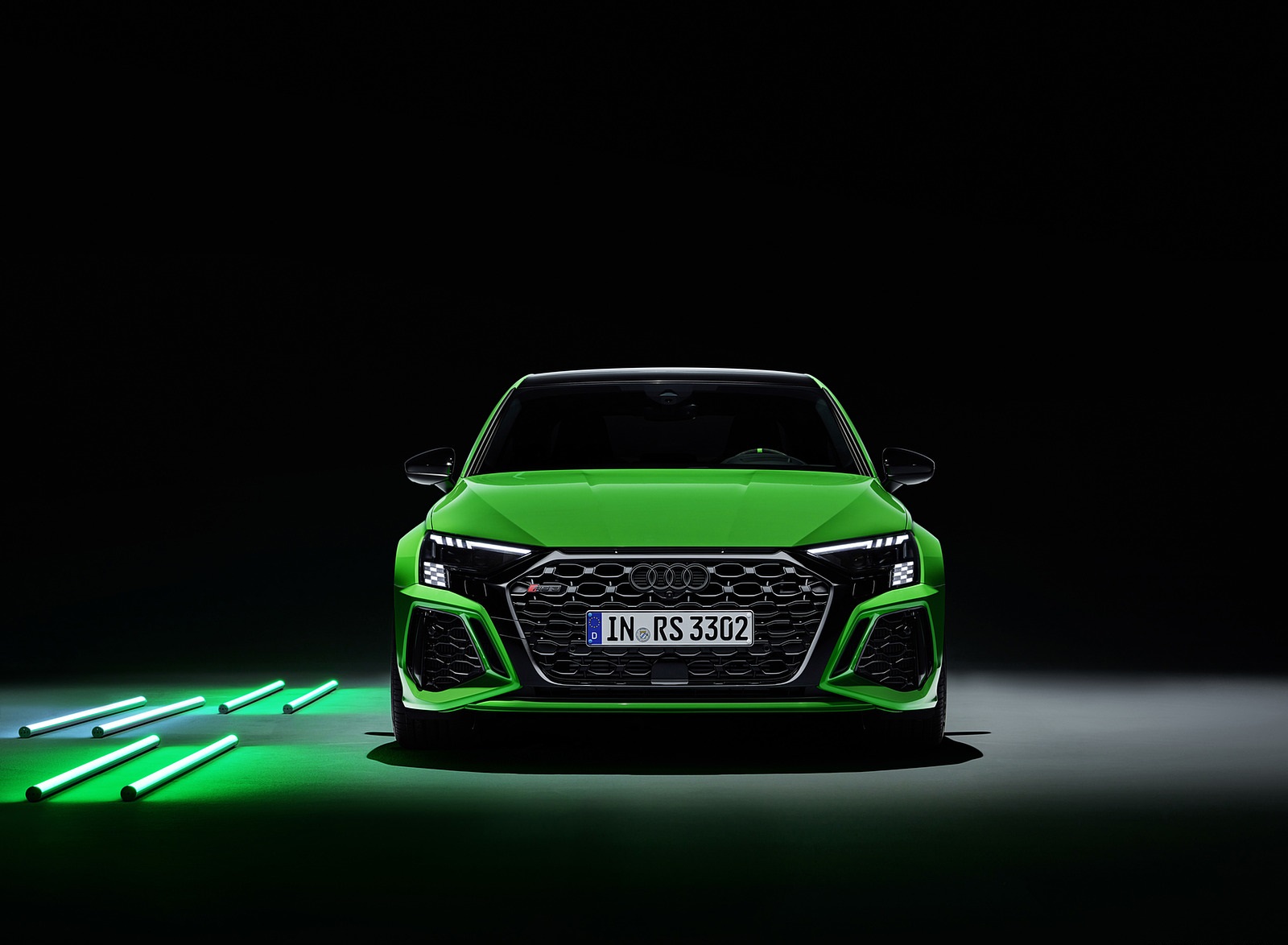 2022 Audi RS3 Sedan (Color: Kyalami Green) Front Wallpaper (49)