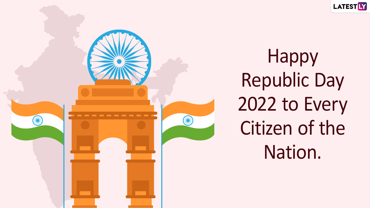 Happy Republic Day 2022 Quotes & Gantantra Diwas Slogans: Send Wishes, HD Image, Wallpaper, WhatsApp Stickers, Telegram Photo, Patriotic Messages and Greetings to Your Loved Ones New Year 2022 Image