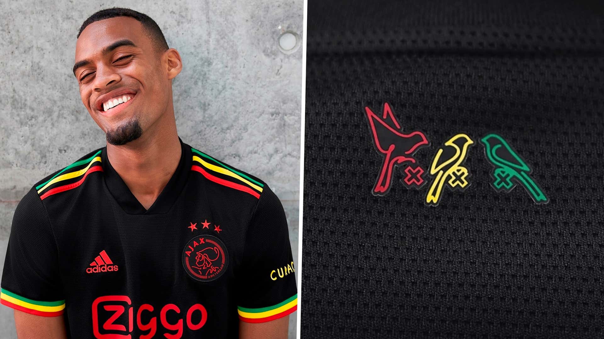 Ajax Release Bob Marley Inspired Third Kit In Tribute To Fan Anthem 'Three Little Birds'