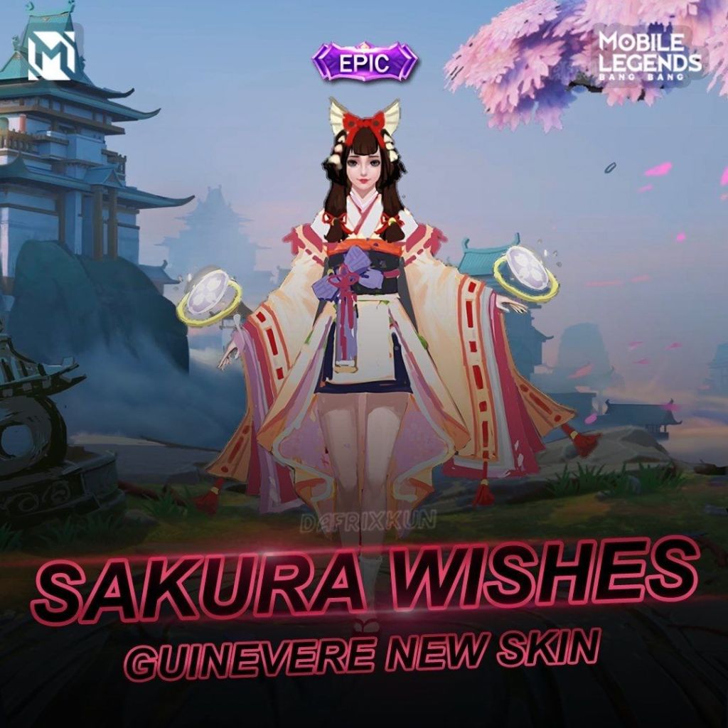Mobile Legends Guinevere Epic Skins Sakura Wishes Design!