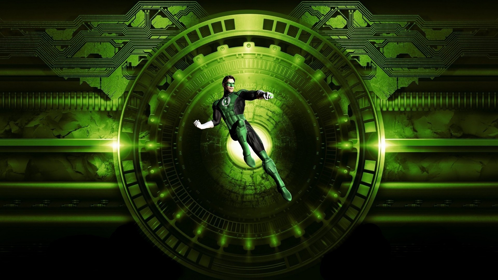 Green Lantern Suit Wallpaper