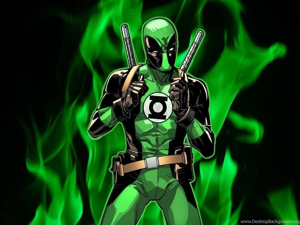 11AA22 Color Wallpaper: Green Lantern Dc Comics Deadpool Wade. Desktop Background
