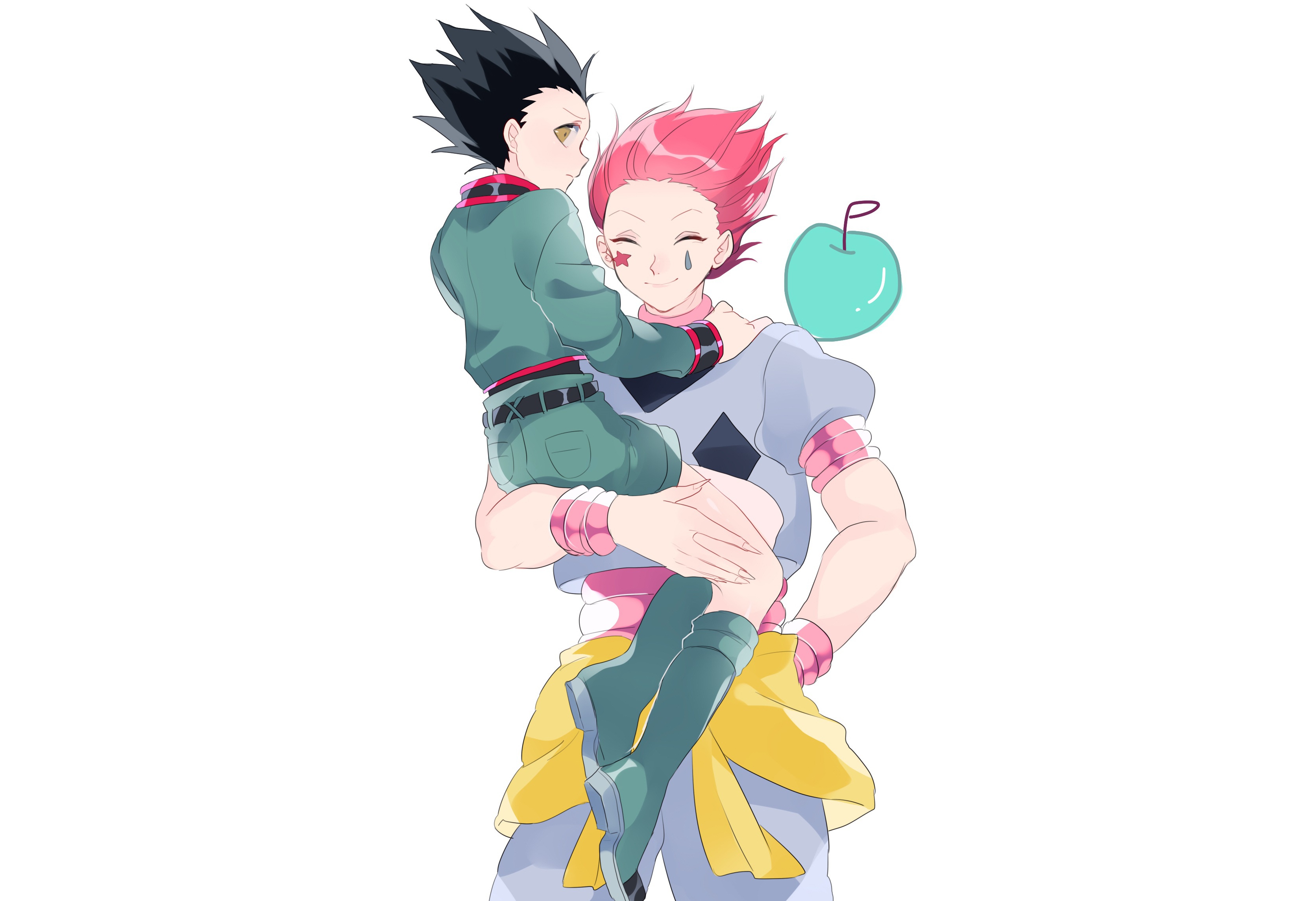 Manual resize of wallpaper art, Hunter x Hunter, Hisoka, Gon