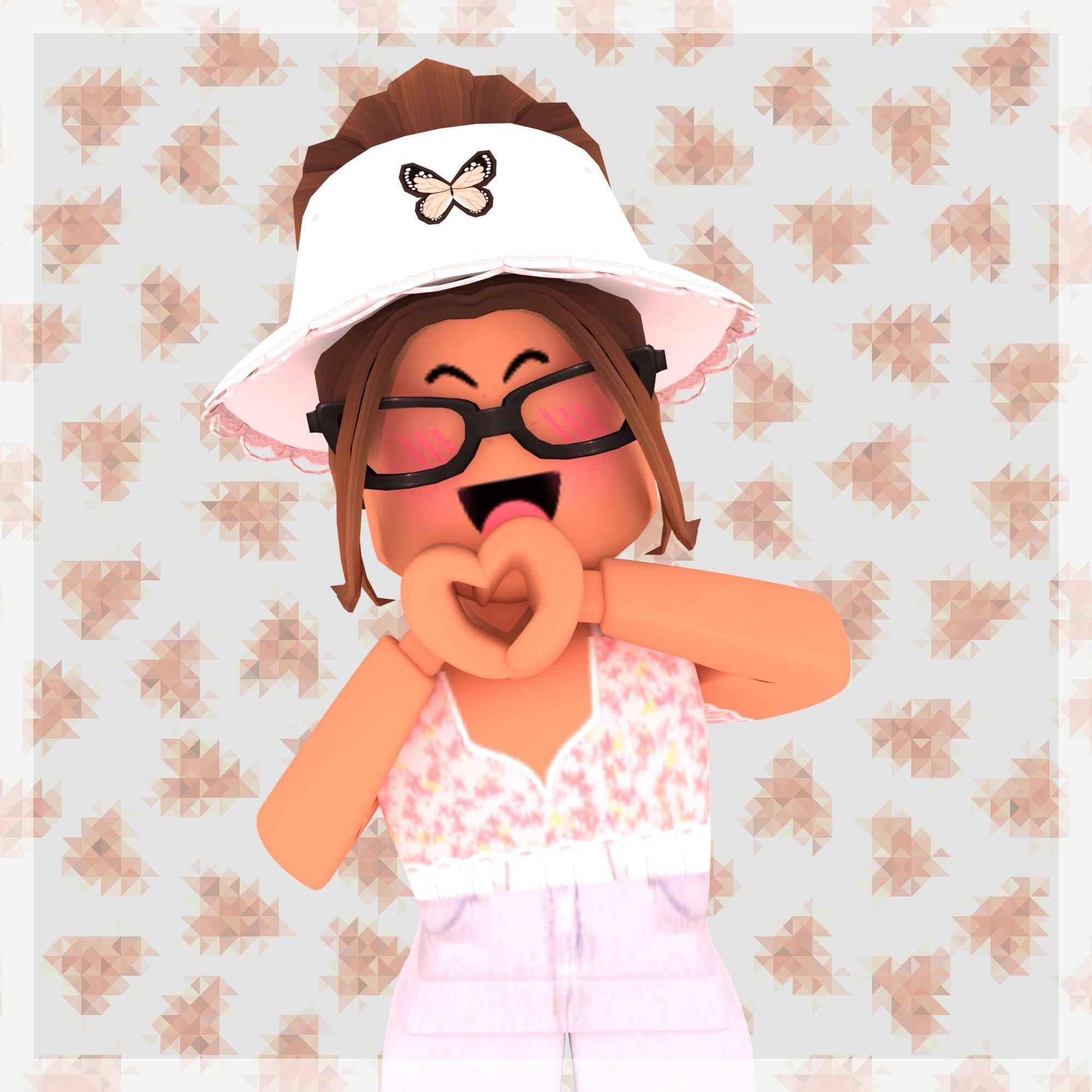 Download “Cute Roblox Avatar Covering Its Eyes”