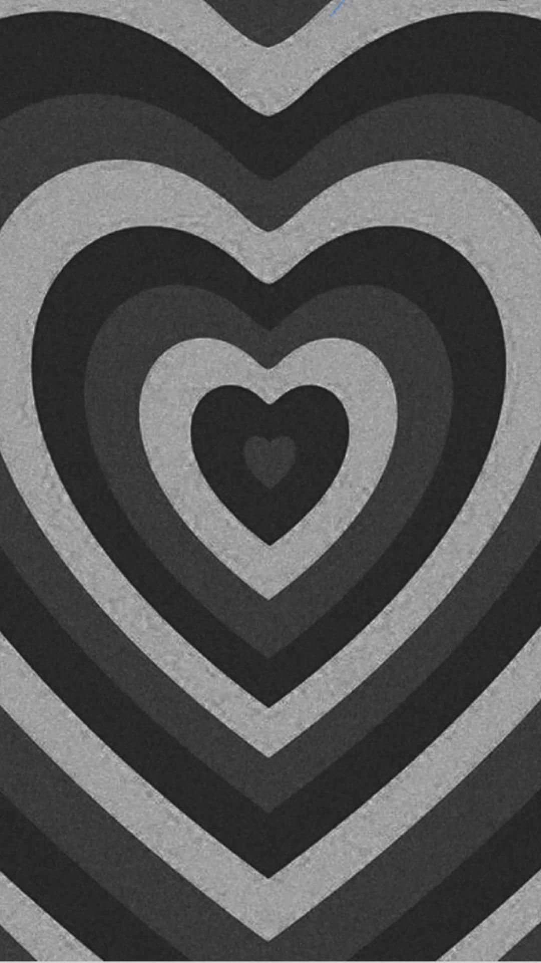 Black And White Hearts Fabric Wallpaper and Home Decor  Spoonflower