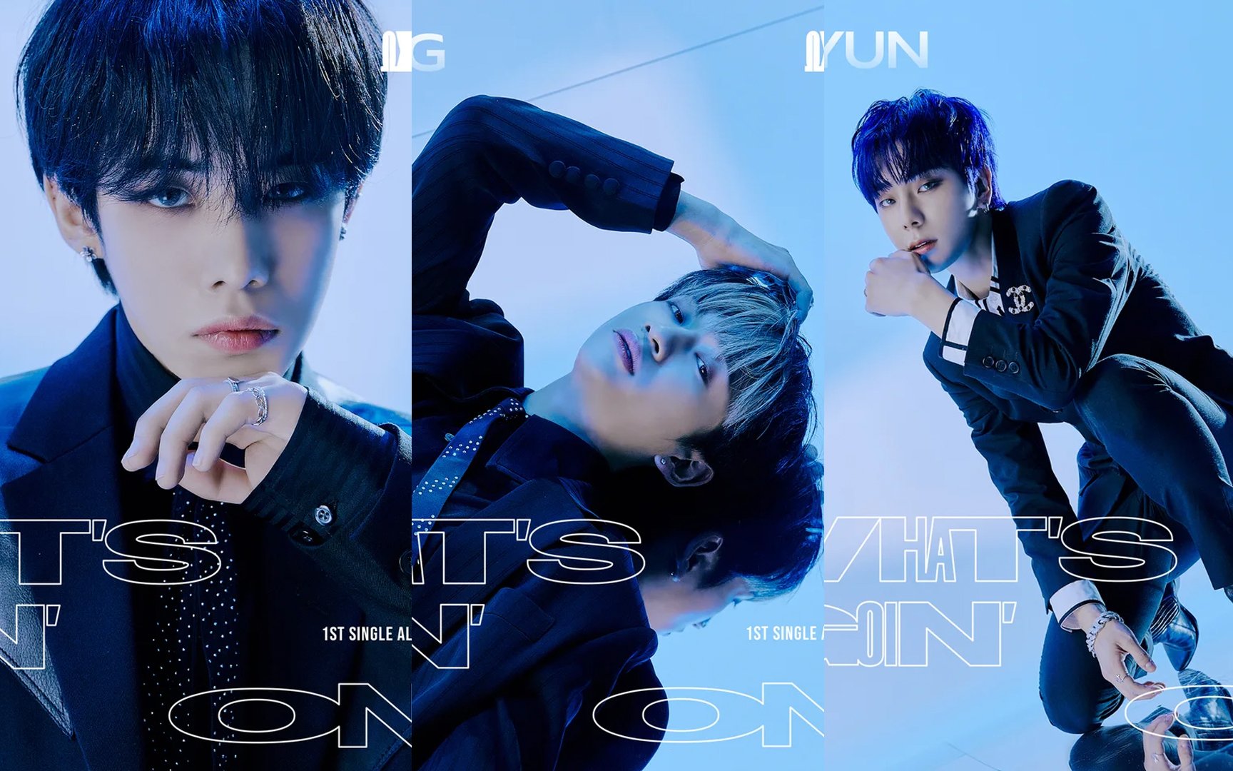 OMEGA X's ZEN, Taedong, and Jehyun exude their cool sleek charms in the latest set of individual teaser photo for 'What's Goin' On'