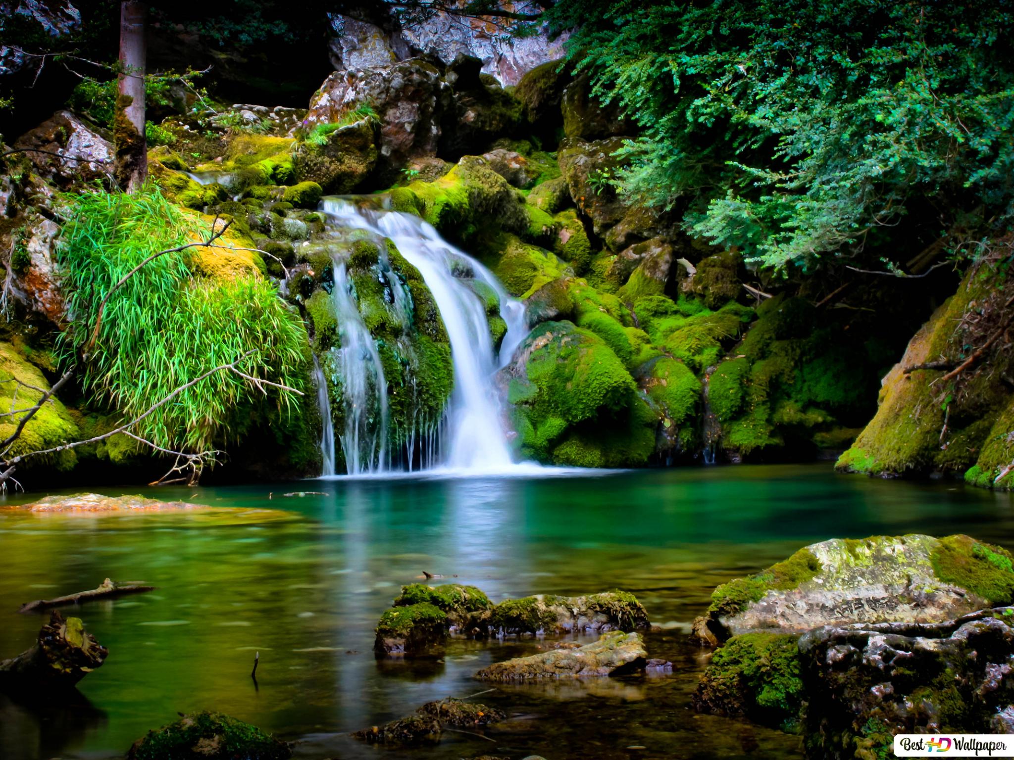 Nature waterfall HD wallpaper download