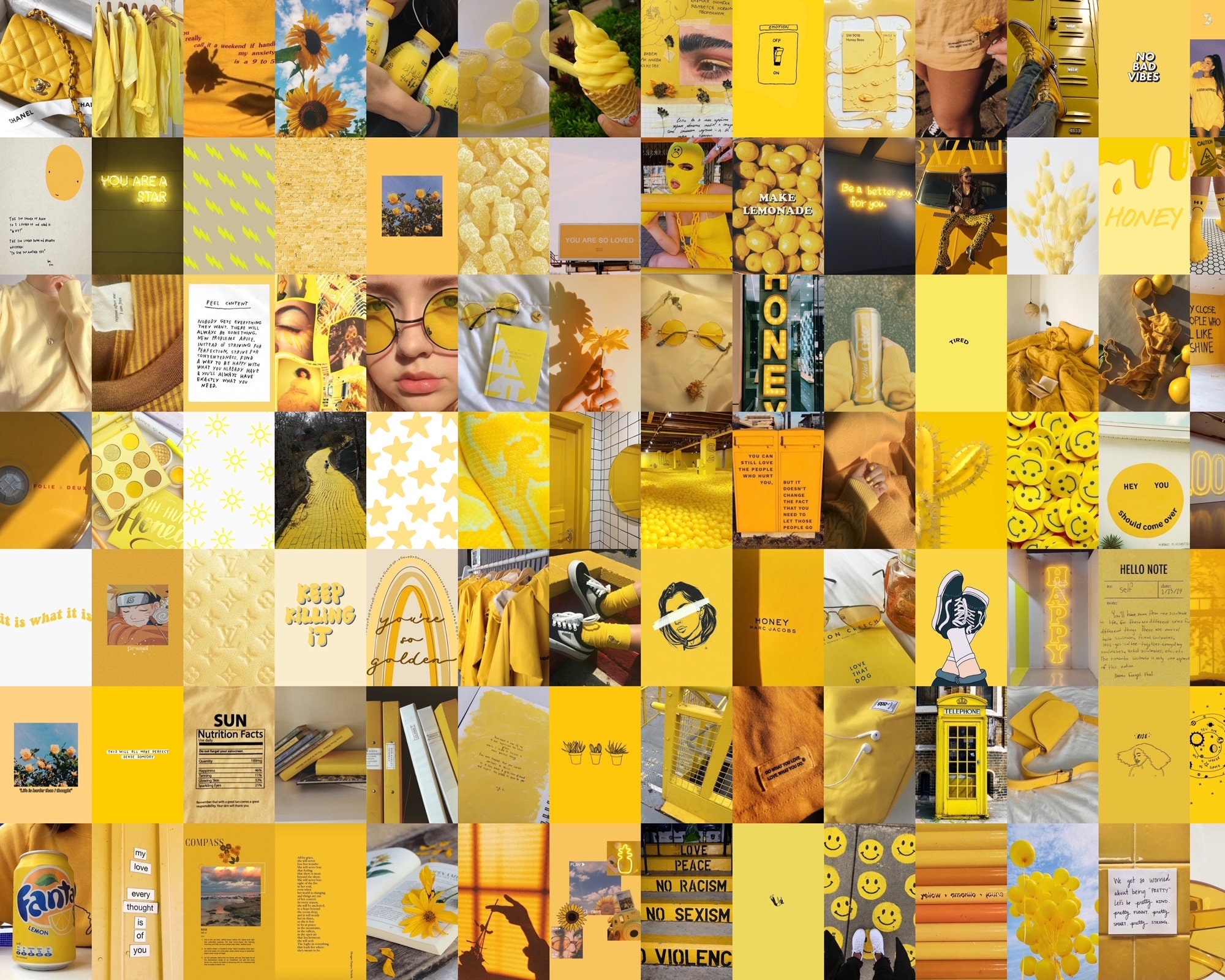 Yellow Collage Laptop Wallpapers - Wallpaper Cave