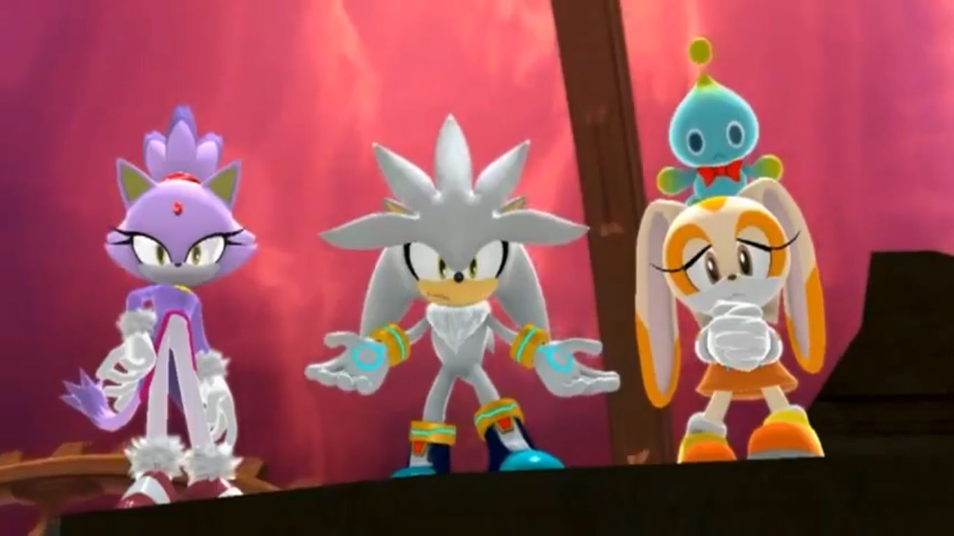 Silver, Blaze, and Cream. Sonic, Dibujos