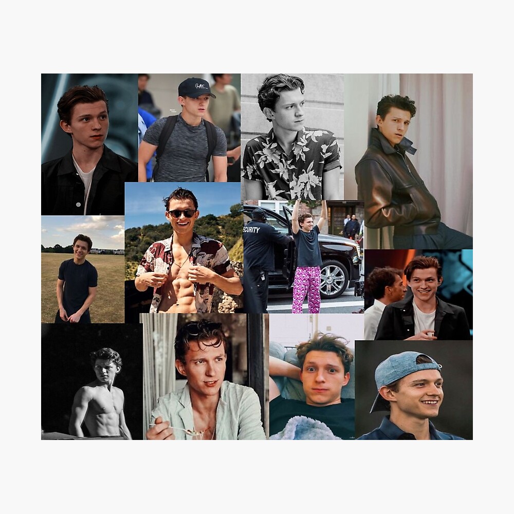 Tom Holland collage Poster