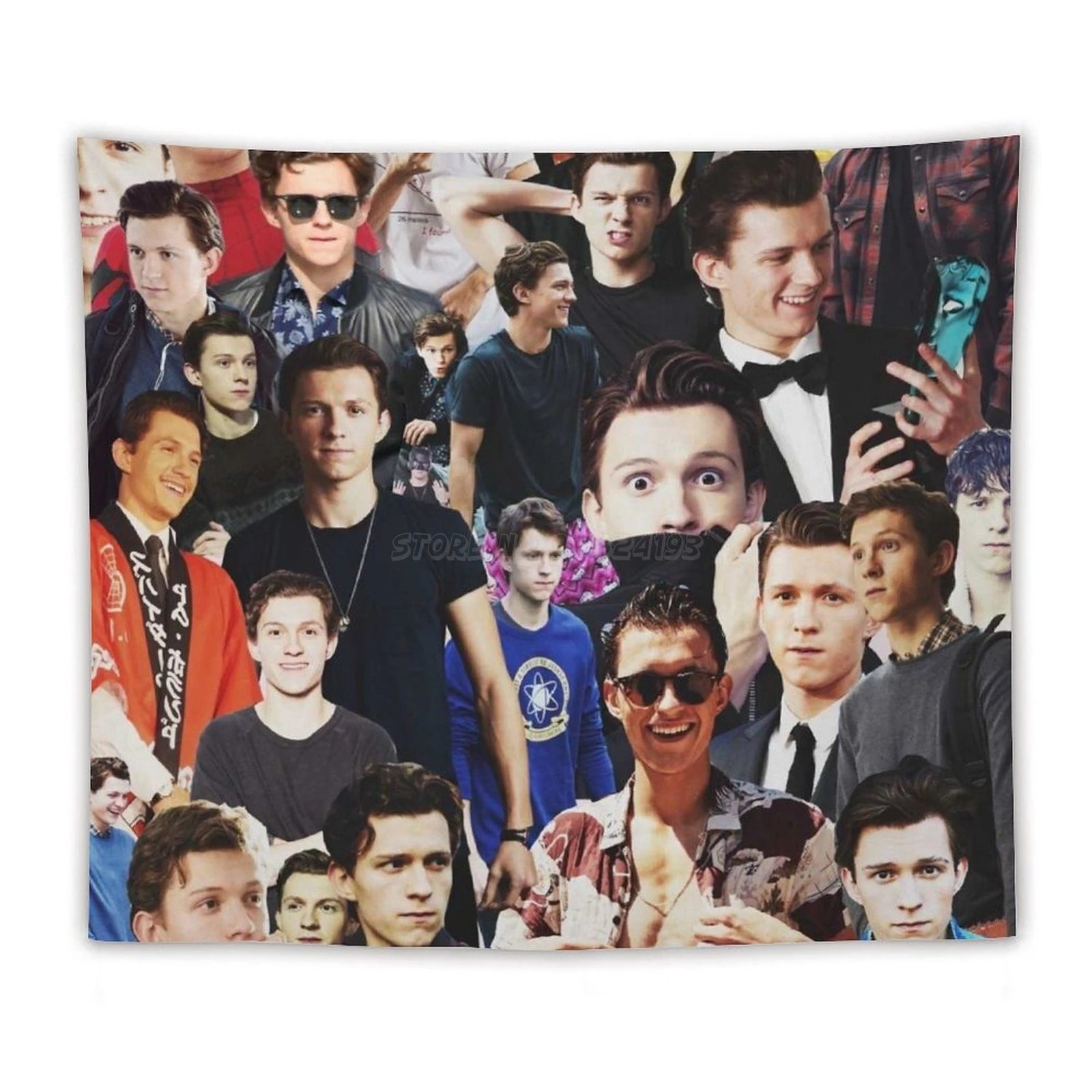 Tom Holland Collage Tapestry Wall Hanging Home Tapestry Mandala Wall Decoration Hippie Decorative Tom Holland Collage. Decorative Tapestries