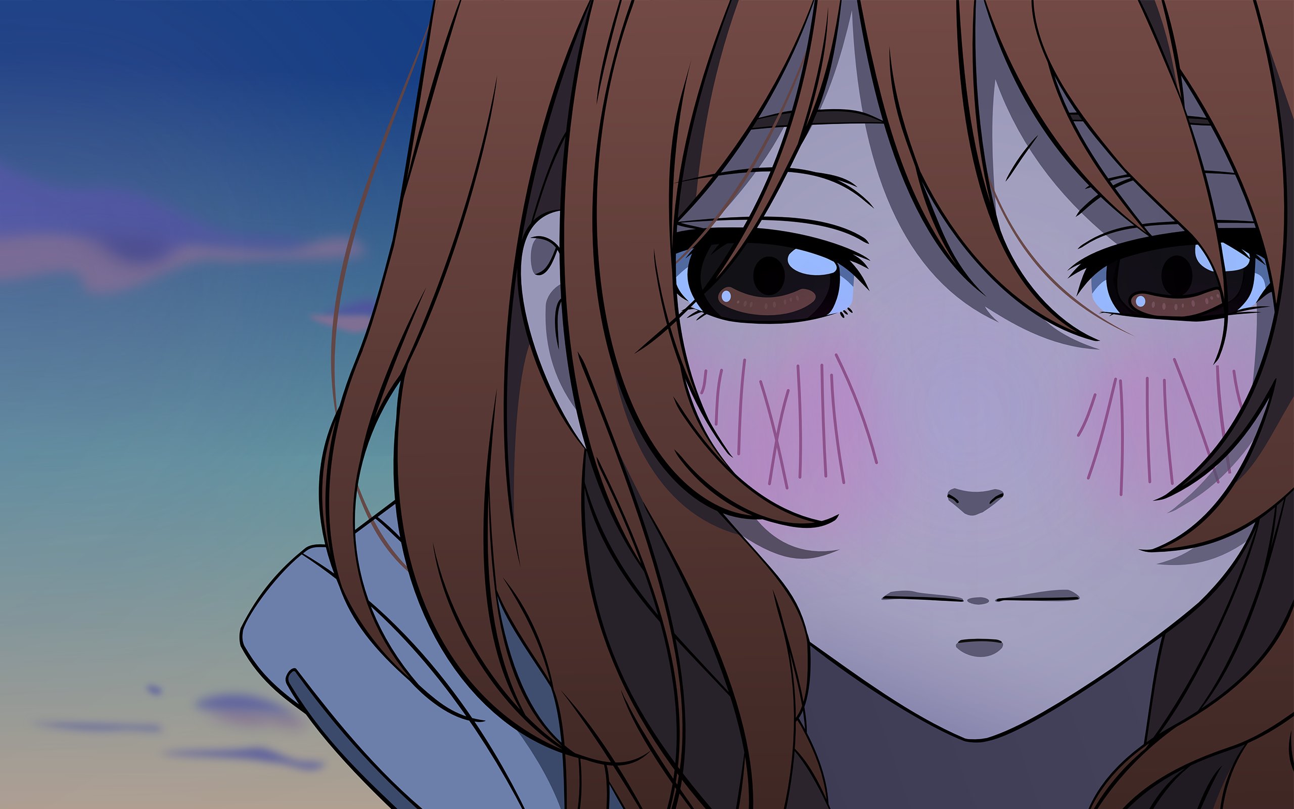 Anime Girl Blushing Wallpapers Wallpaper Cave