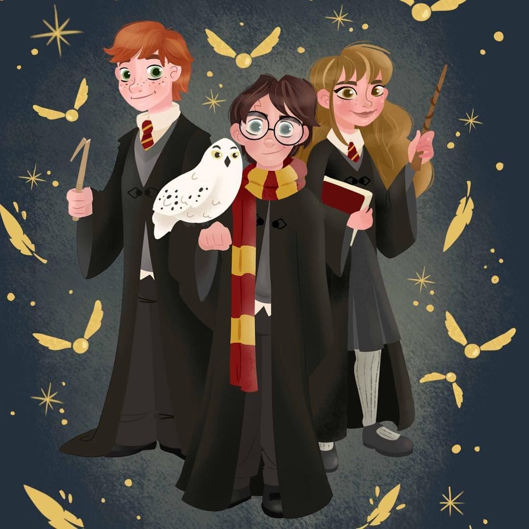 Harry Potter!!!⚡️ #harrypotter #hermionegranger #ronweasley #harryronandhermione #hogwarts #hp #danielradcl. Harry potter drawings, Harry potter, Harry potter art