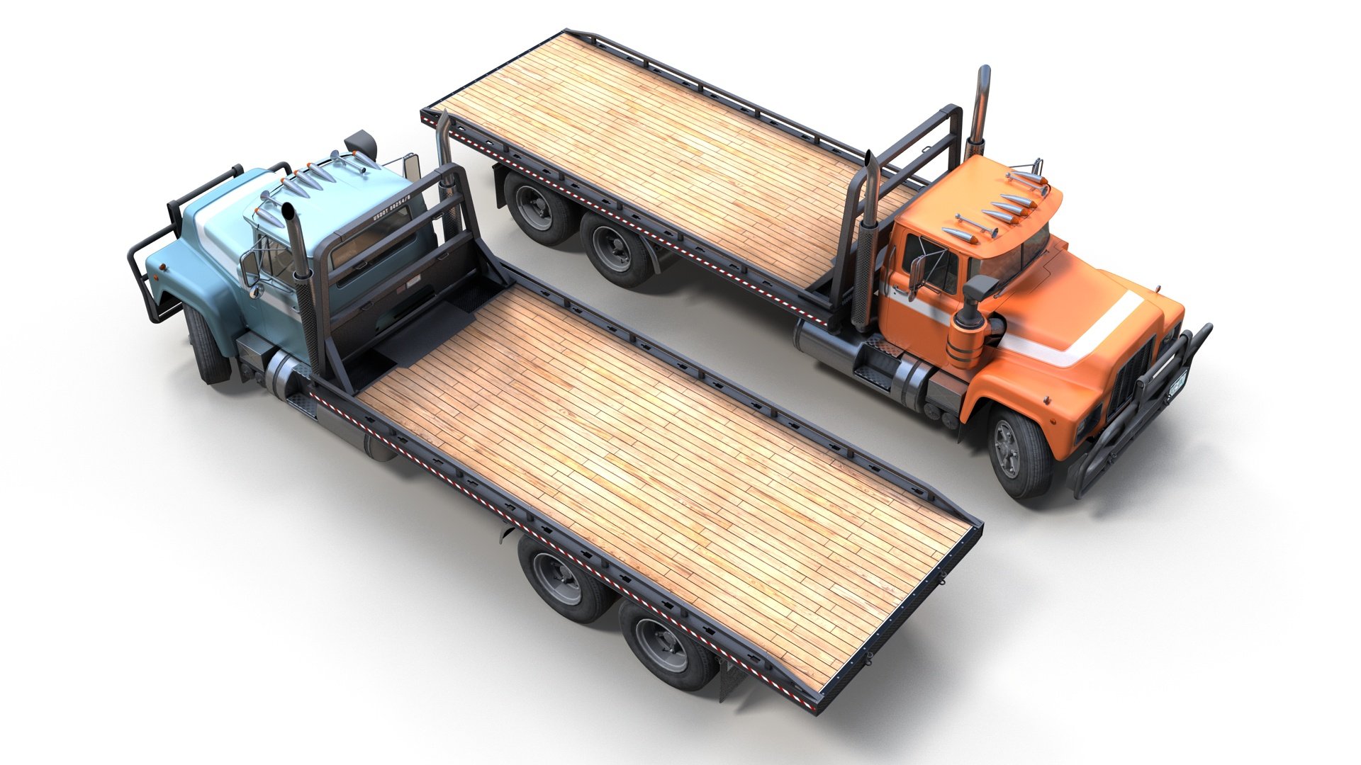 Industrial Flatbed Truck Model