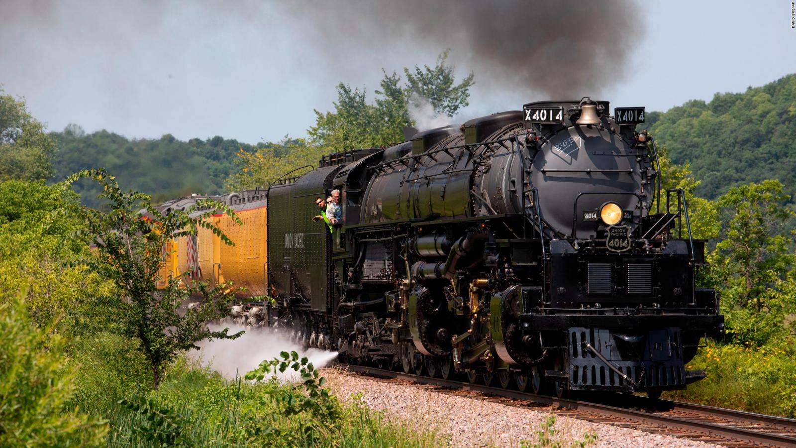 After nearly 60 years off the tracks, the world's largest steam locomotive roars