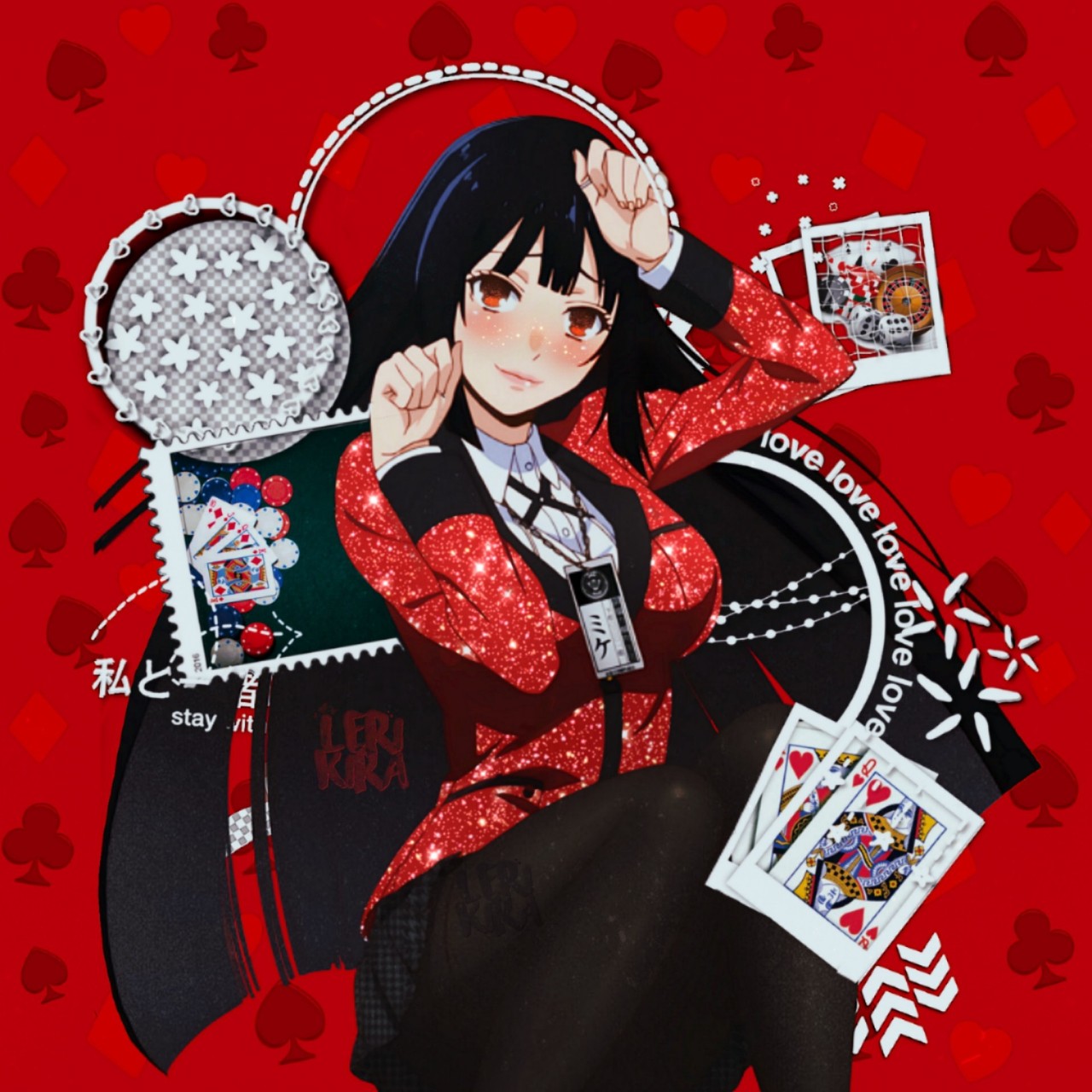 The Best 9 Glitter Yumeko Jabami Aesthetic Pfp