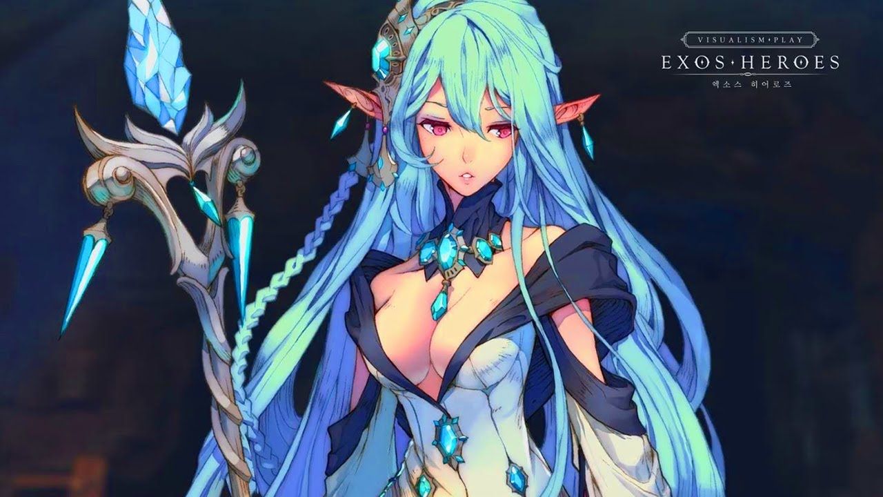 Exos Heroes Hero Gameplay Skills ShowCase Android IOS Beta. Comics Girls, Female Characters, Hero