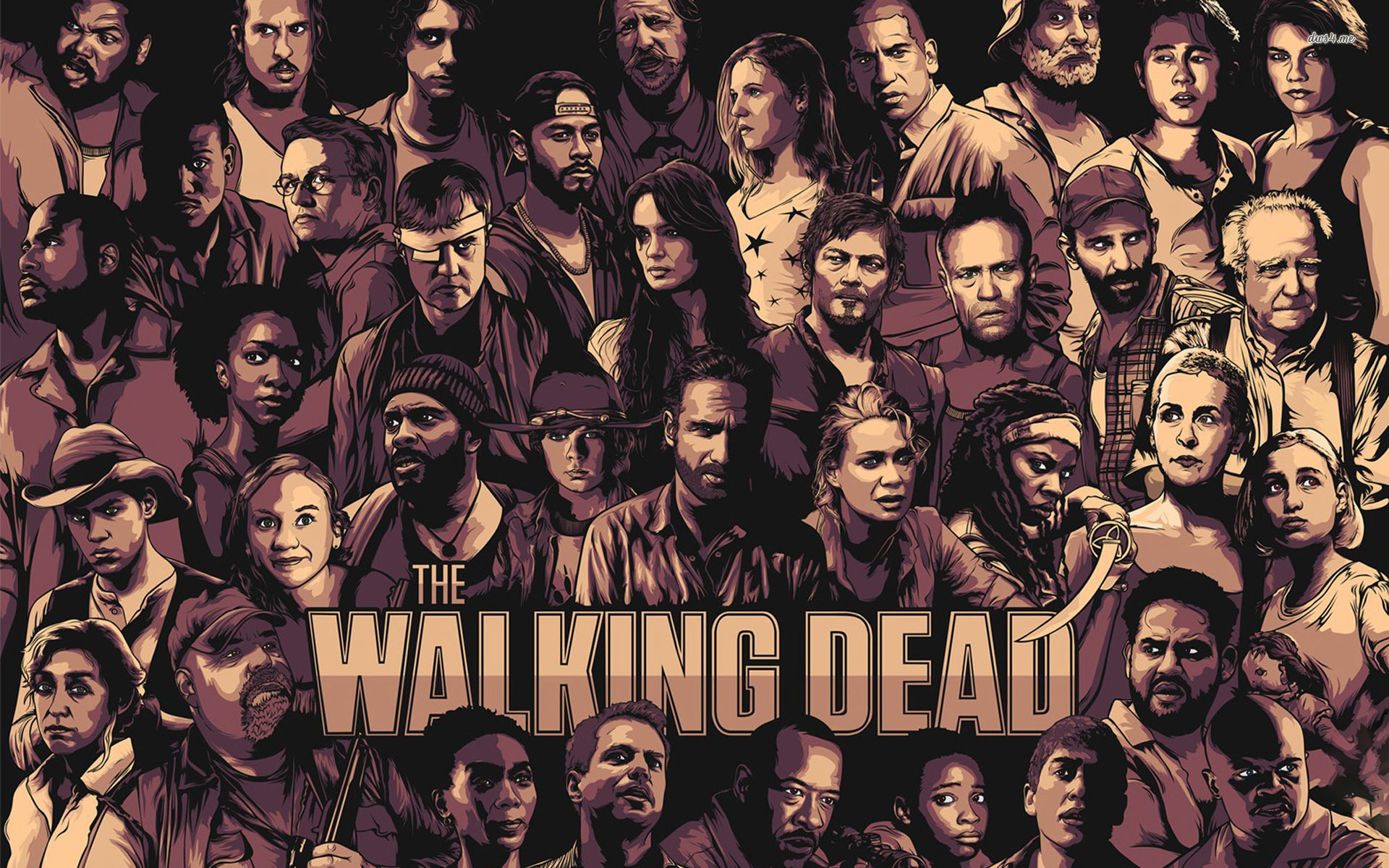 The Walking Dead Art Wallpaper Free The Walking Dead Art Background
