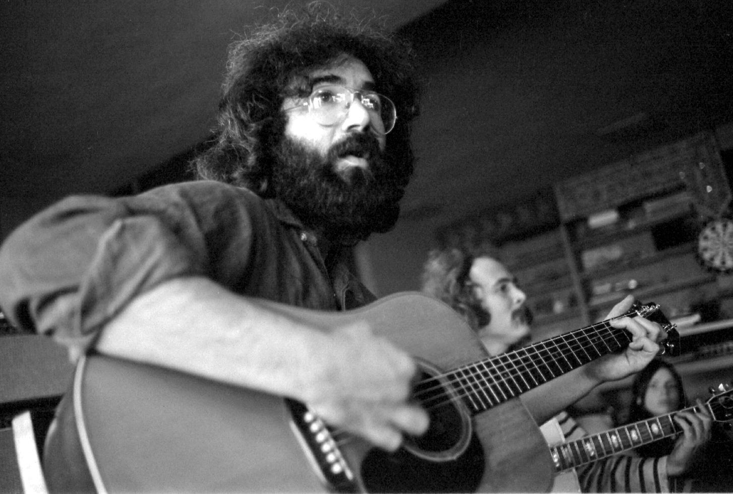 Jerry Garcia and David Crosby 1971 Photo