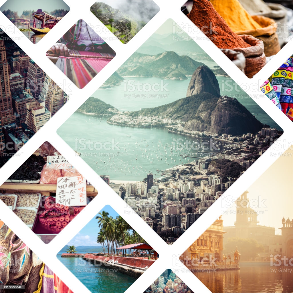Collage Of Travell Image Travel Background Image Now