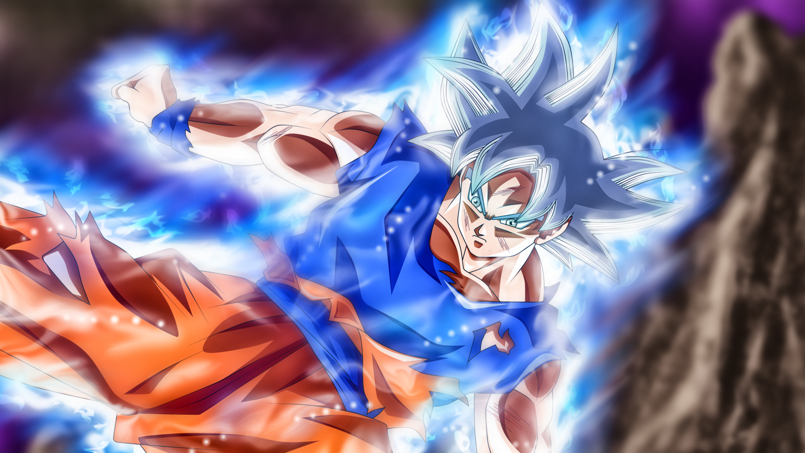 Wallpaper, Dragon Ball Super, Son Goku, saiyan, ultra instict, Ultra Instinct Goku, Dragon Ball 5760x3240