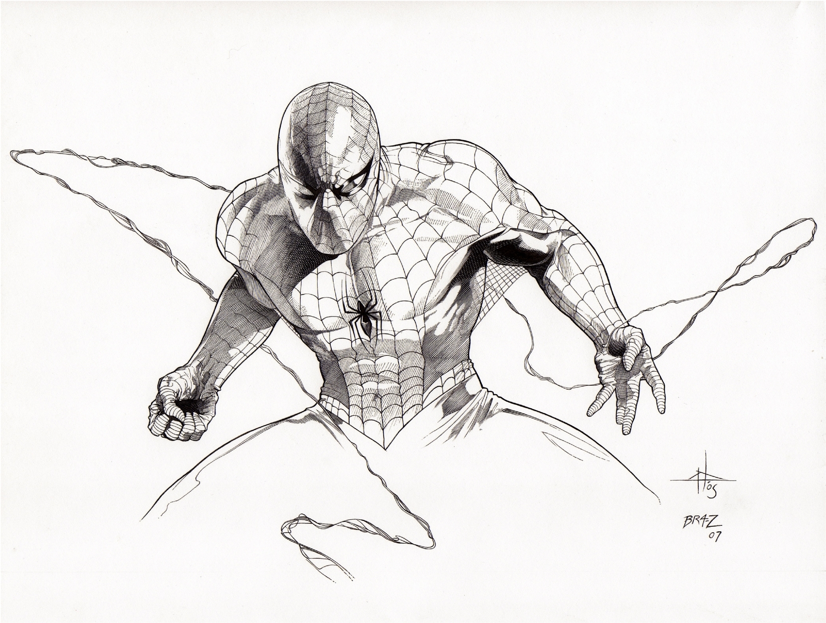 Spider Man B & W Wallpaper And Background Imagex1250