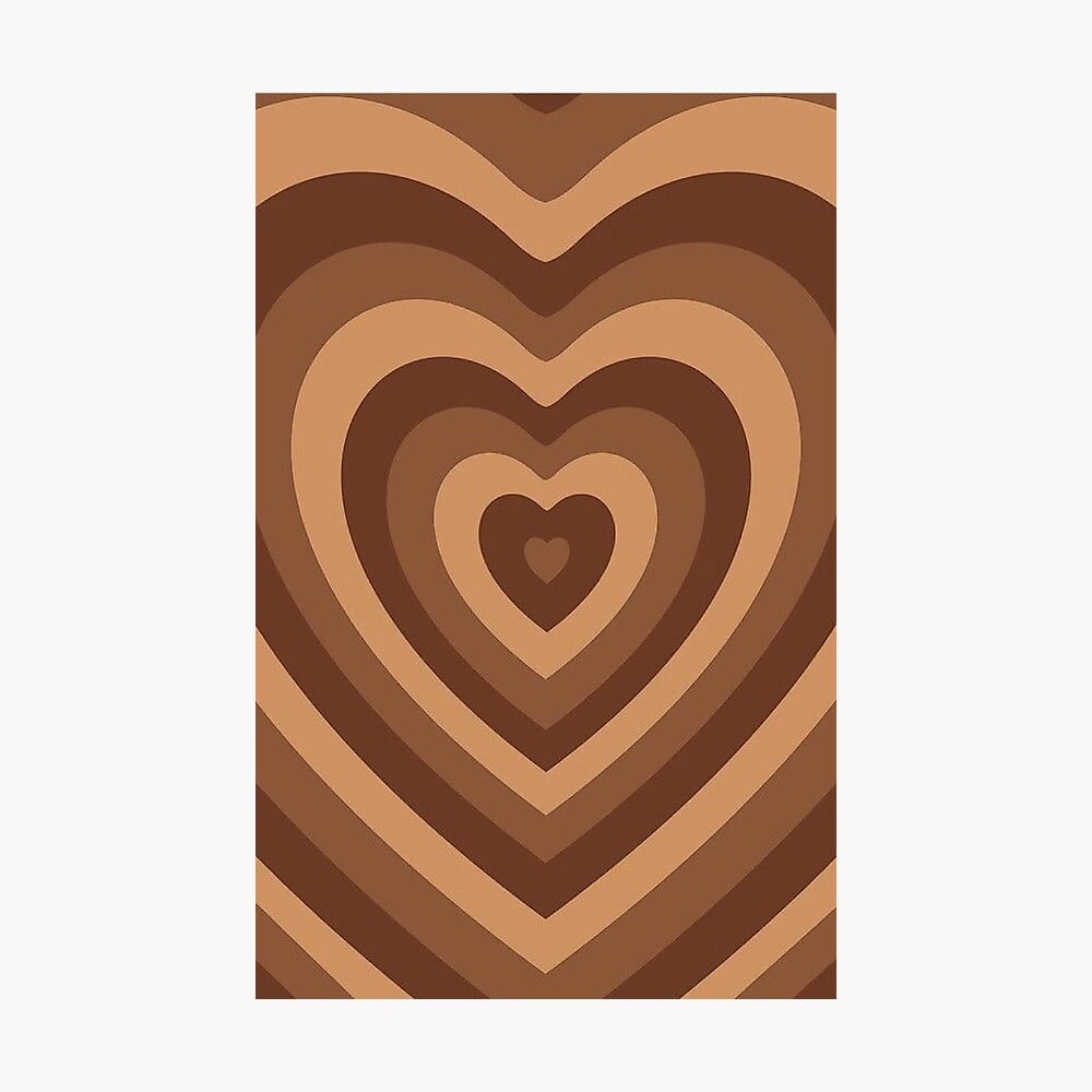 Brown Aesthetic Heart Tunnel Photographic Print By M Benzzz