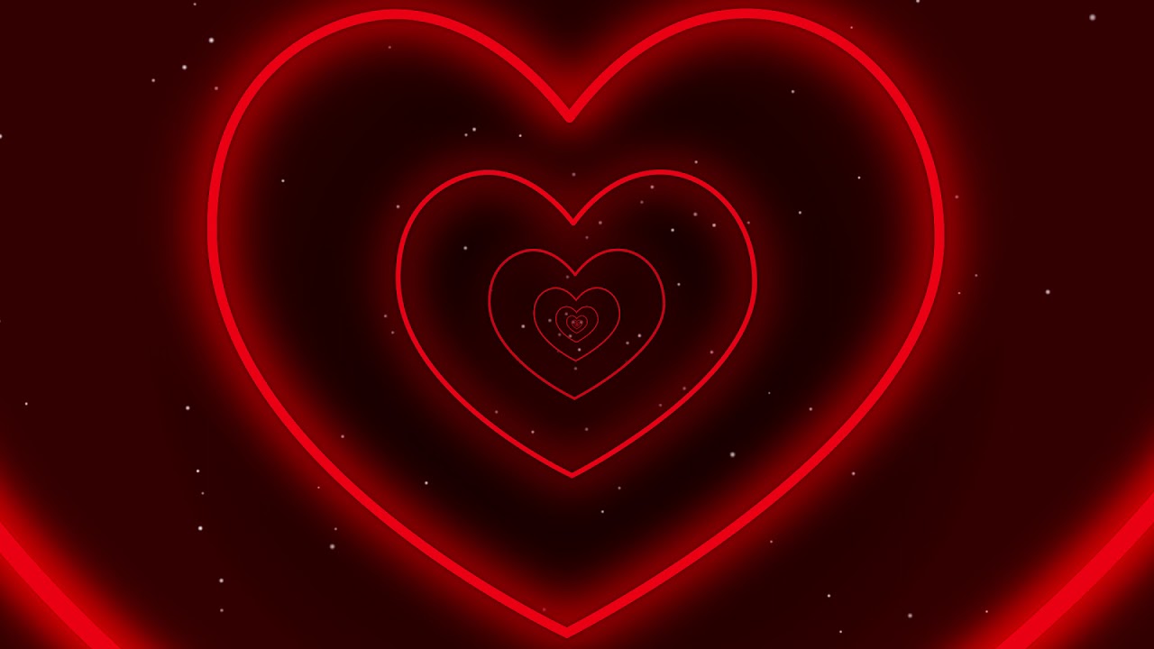 Free Neon blue Lights Love Heart Tunnel TikTok Trend Background in 2023   Beautiful heart images Neon blue Background