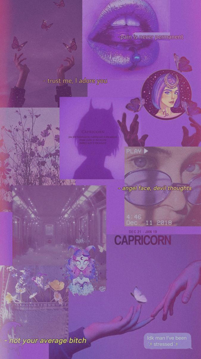 Purple Capricorn Wallpapers  Wallpaper Cave