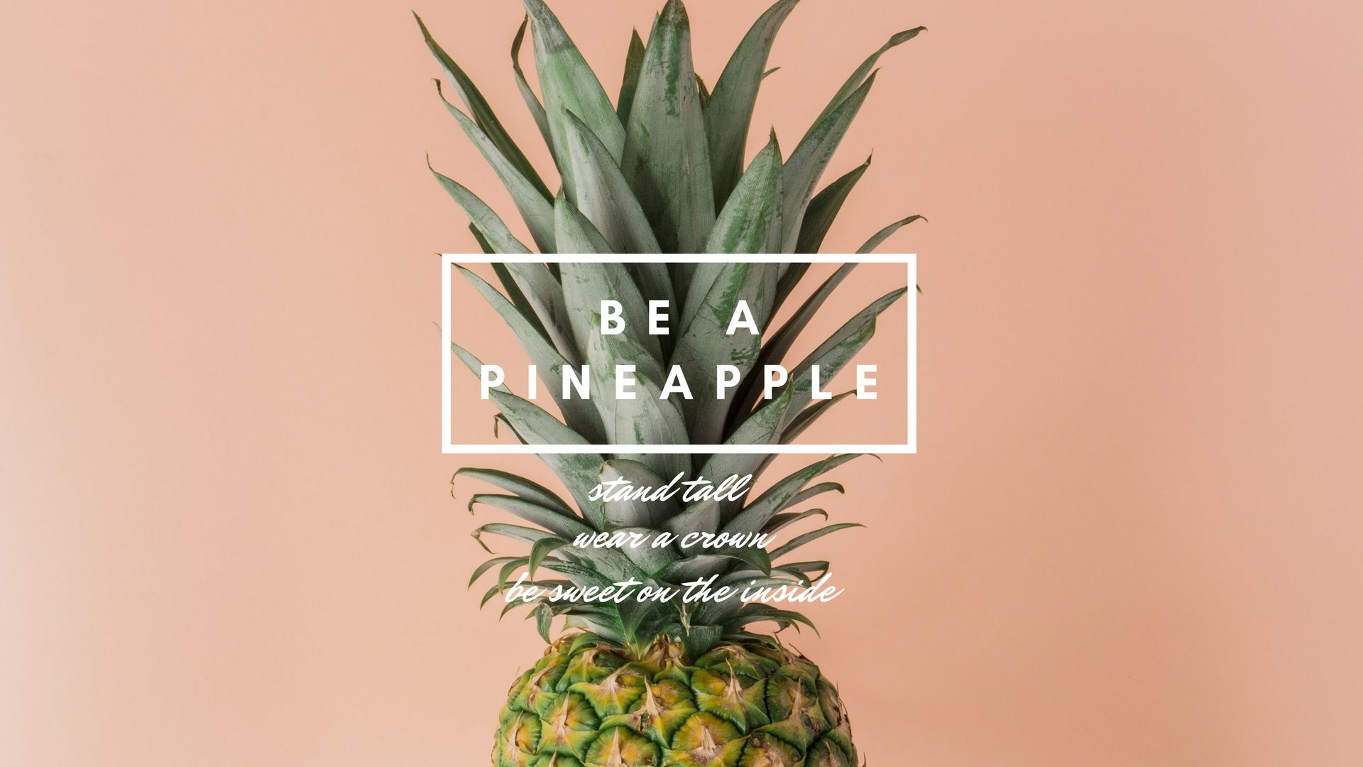 Rose Gold Pineapple Desktop Wallpaper 2020